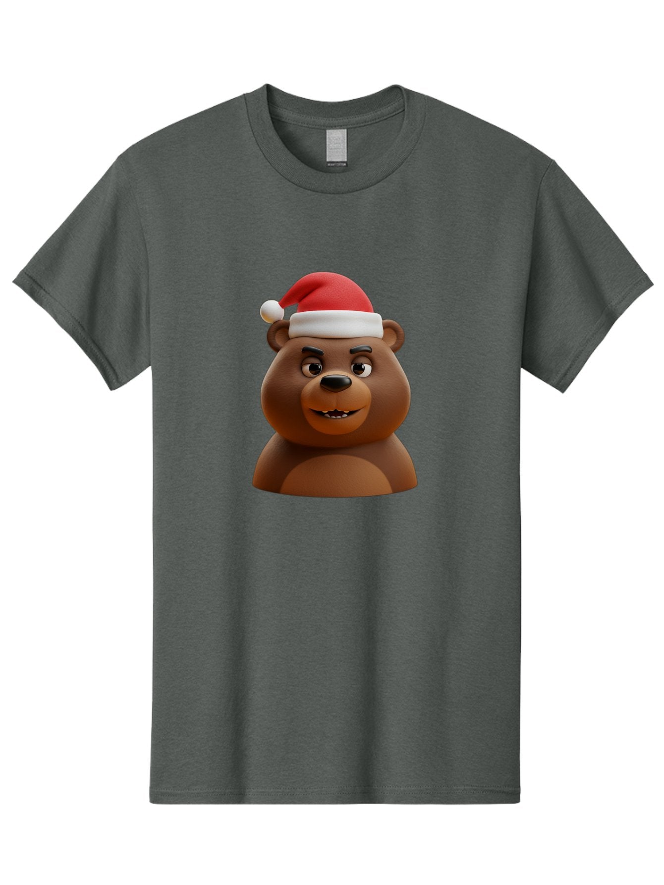 Smiling-Bear-Santa-Hat Men'S Graphic Tee, 100% Cotton, Comfortable Casual Summer Wear, Machine Washable, Vintage Camera, Old Camera, Antique Camera, Black Camera, Classic Photography, Photography Equipment, Nostalgic Device, Film Camera, Baf518 9