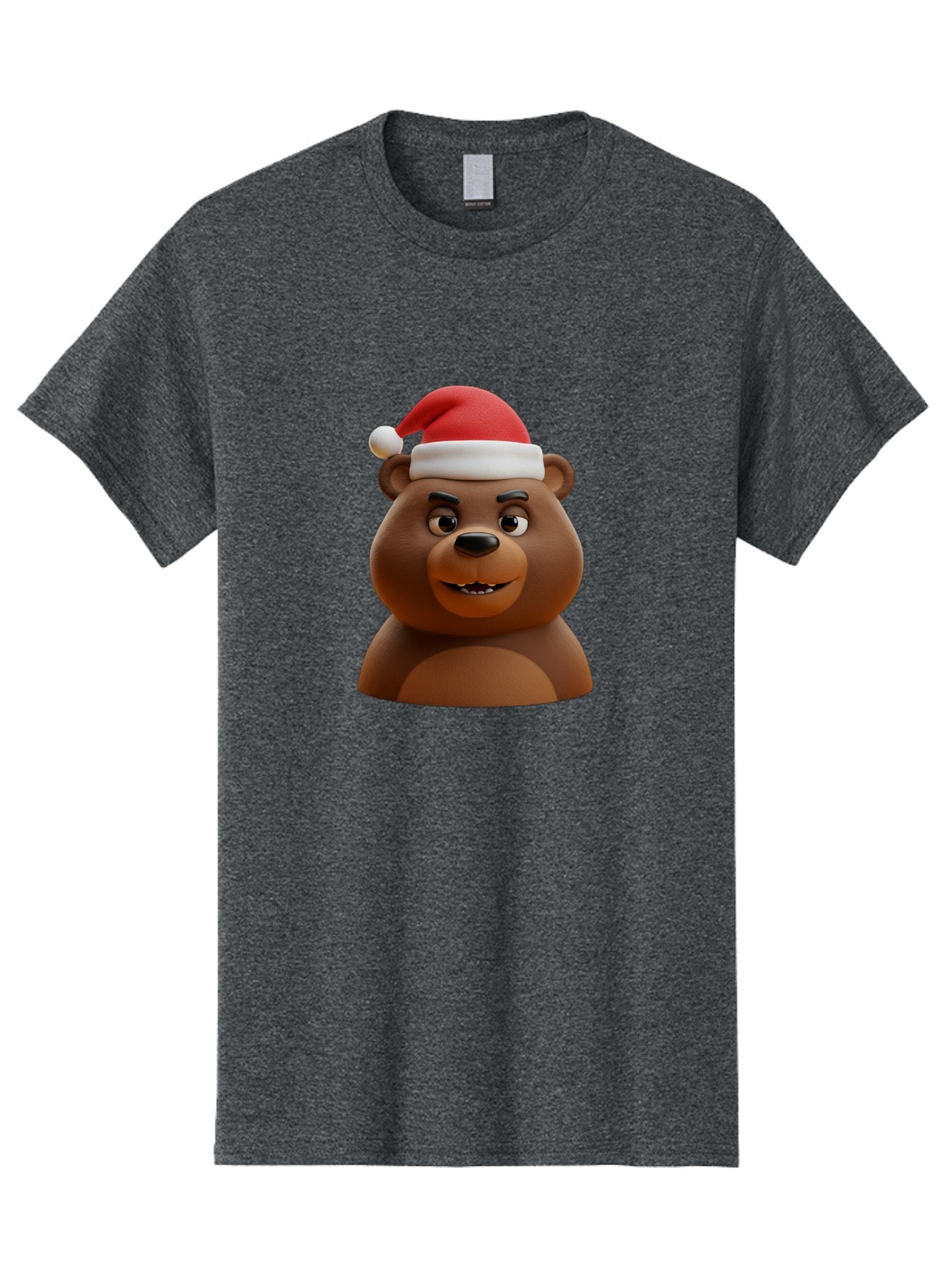 Smiling-Bear-Santa-Hat Men'S Graphic Tee, 100% Cotton, Comfortable Casual Summer Wear, Machine Washable, Vintage Camera, Old Camera, Antique Camera, Black Camera, Classic Photography, Photography Equipment, Nostalgic Device, Film Camera, Baf518 12