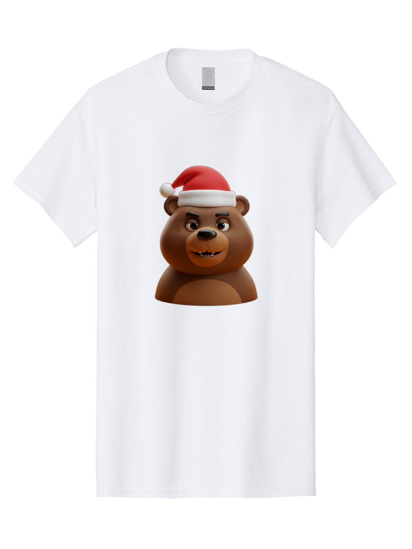 Smiling-Bear-Santa-Hat Men'S Graphic Tee, 100% Cotton, Comfortable Casual Summer Wear, Machine Washable, Vintage Camera, Old Camera, Antique Camera, Black Camera, Classic Photography, Photography Equipment, Nostalgic Device, Film Camera, Baf518 10