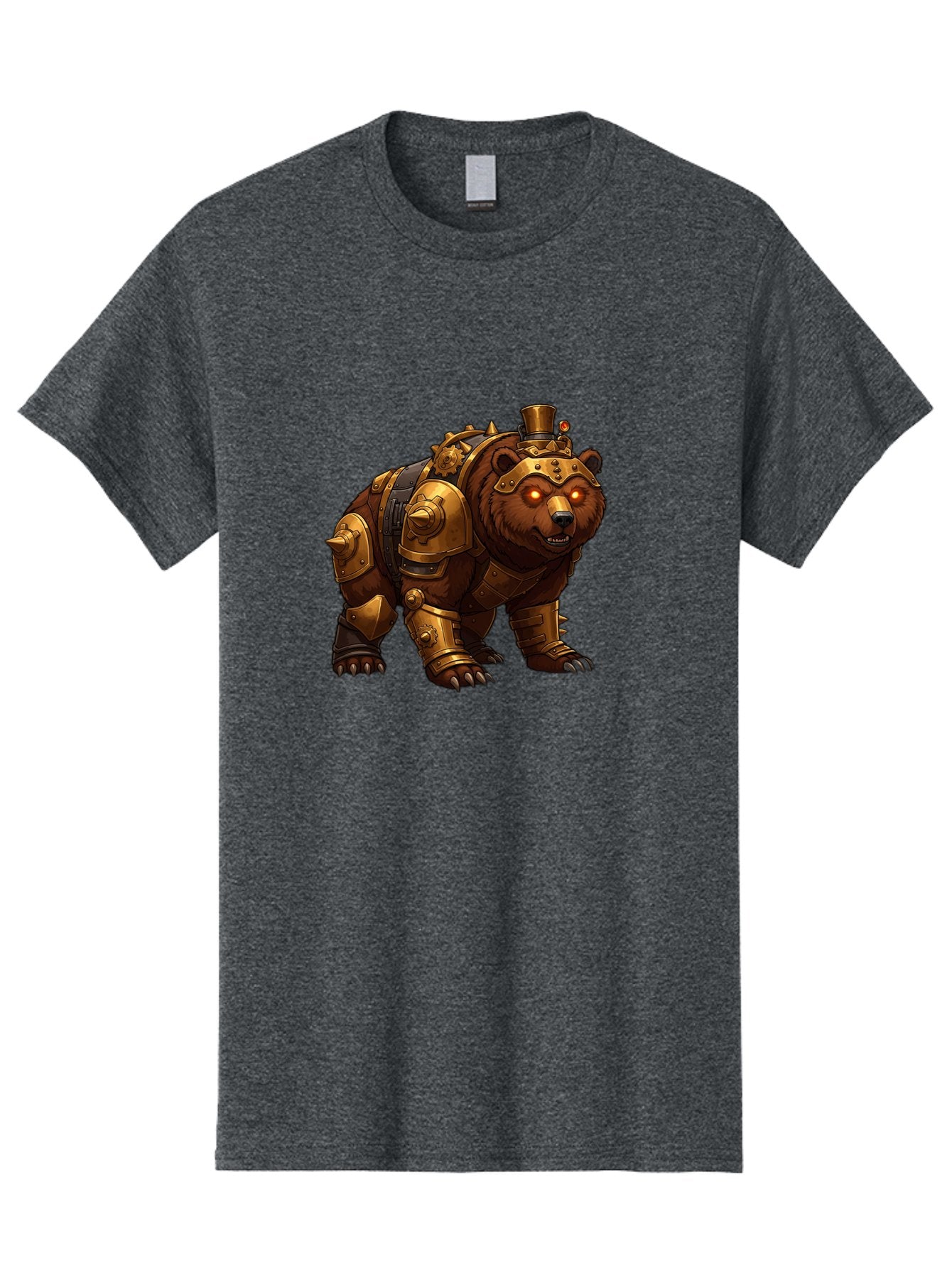 Steampunk-Bear-1 Men'S Graphic Tee, 100% Cotton, Comfortable Casual Summer Wear, Machine Washable, Vintage Camera, Old Camera, Antique Camera, Black Camera, Classic Photography, Photography Equipment, Nostalgic Device, Film Camera, Camera Art Baf545 9