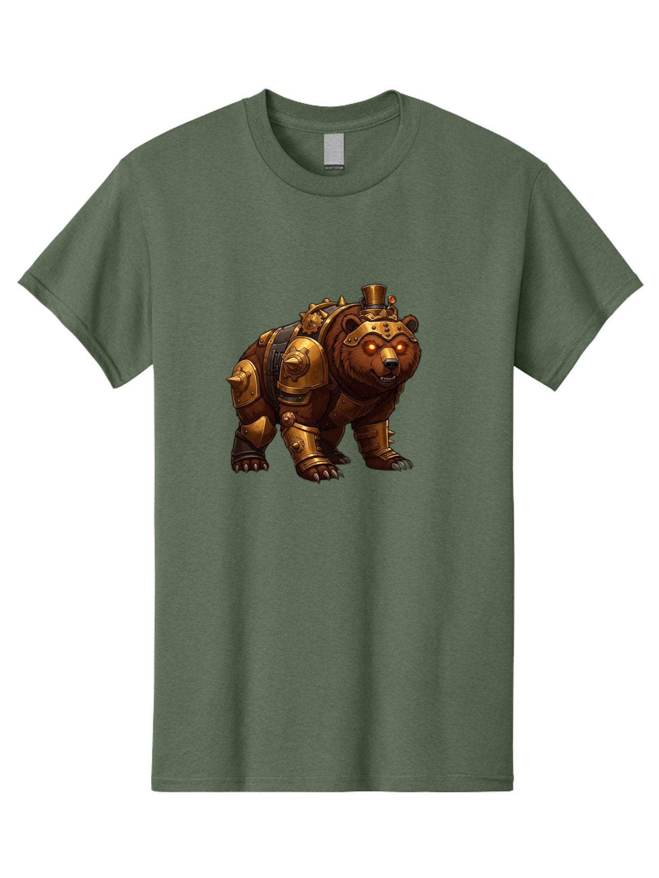 Steampunk-Bear-1 Men'S Graphic Tee, 100% Cotton, Comfortable Casual Summer Wear, Machine Washable, Vintage Camera, Old Camera, Antique Camera, Black Camera, Classic Photography, Photography Equipment, Nostalgic Device, Film Camera, Camera Art Baf545 14