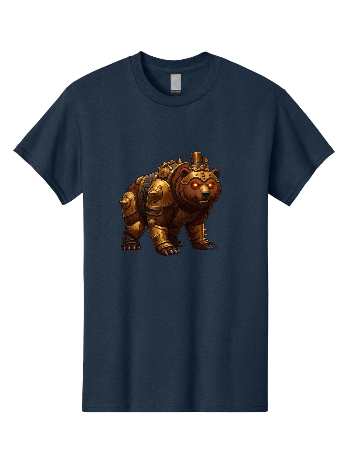 Steampunk-Bear-1 Men'S Graphic Tee, 100% Cotton, Comfortable Casual Summer Wear, Machine Washable, Vintage Camera, Old Camera, Antique Camera, Black Camera, Classic Photography, Photography Equipment, Nostalgic Device, Film Camera, Camera Art Baf545 15