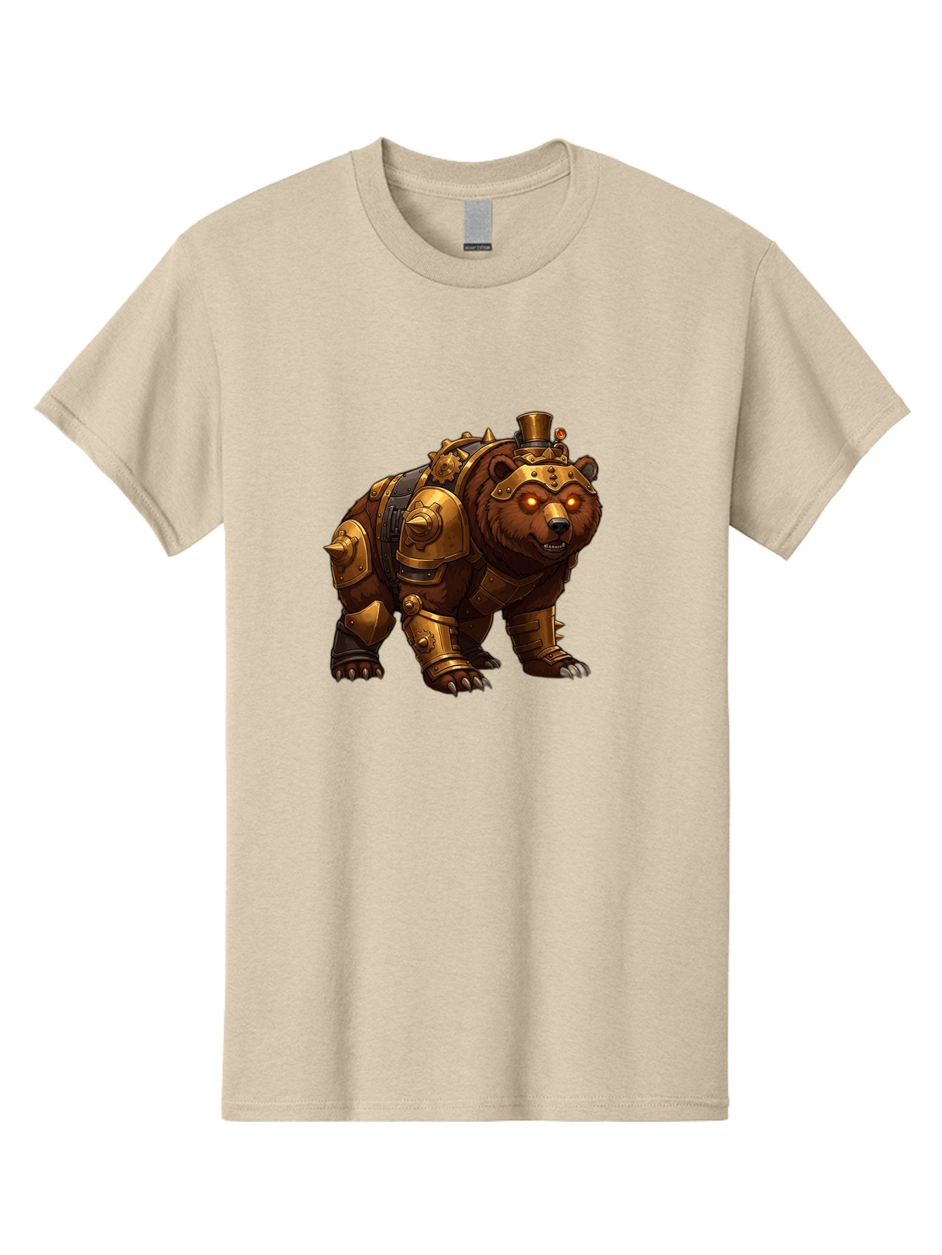 Steampunk-Bear-1 Men'S Graphic Tee, 100% Cotton, Comfortable Casual Summer Wear, Machine Washable, Vintage Camera, Old Camera, Antique Camera, Black Camera, Classic Photography, Photography Equipment, Nostalgic Device, Film Camera, Camera Art Baf545 4