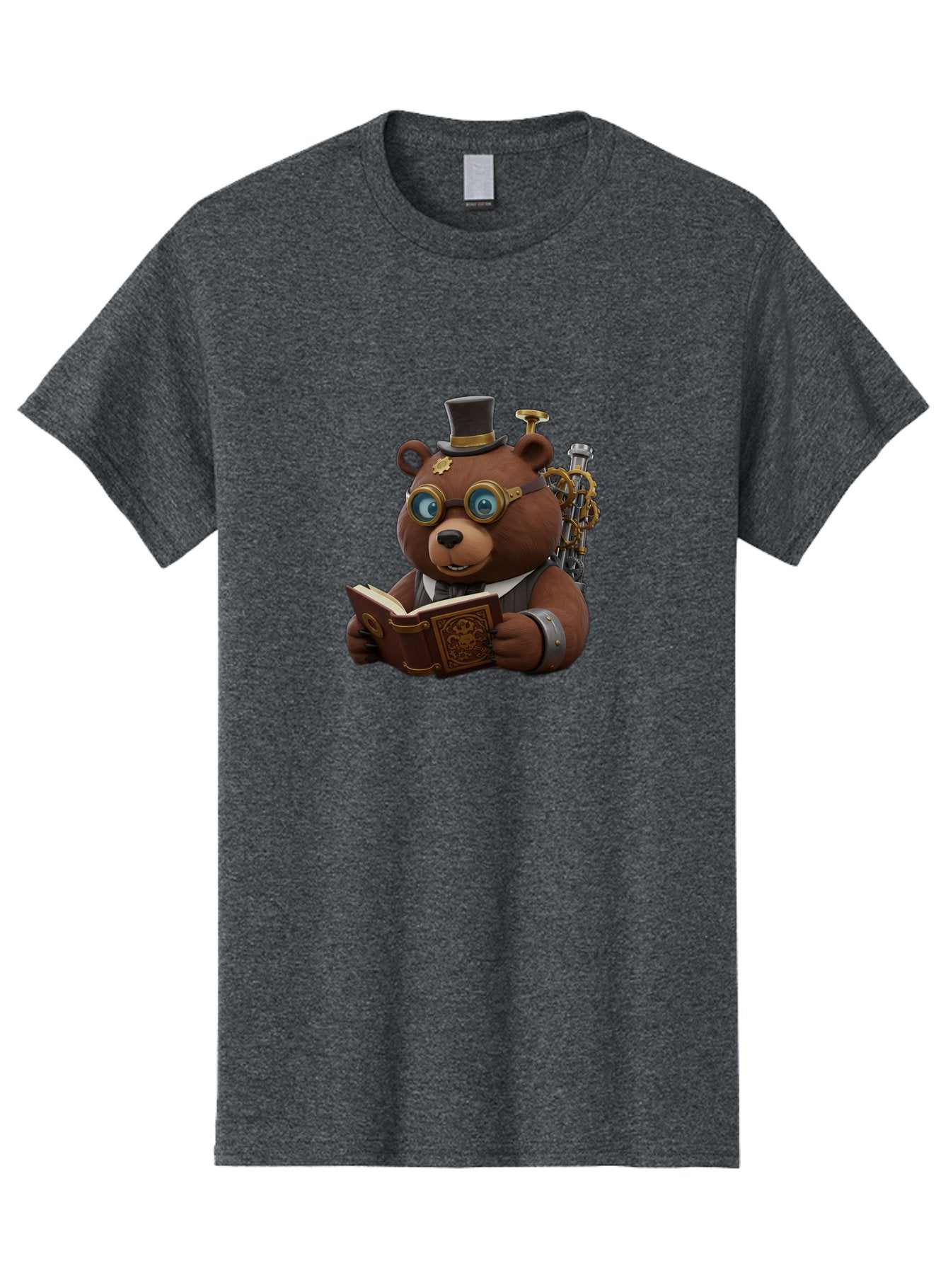 Steampunk-Bear Men'S Graphic Tee, 100% Cotton, Comfortable Casual Summer Wear, Machine Washable, Vintage Camera, Old Camera, Antique Camera, Black Camera, Classic Photography, Photography Equipment, Nostalgic Device, Film Camera, Camera Art Baf546 3