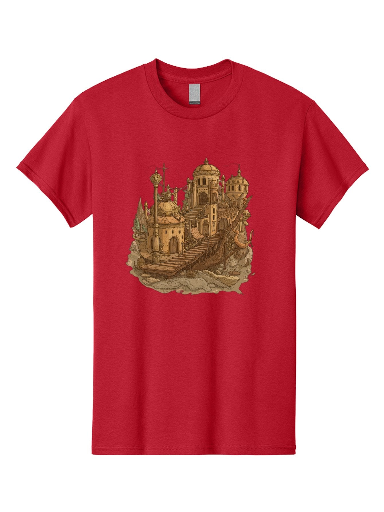Steampunk-Castle Men'S Graphic Tee, 100% Cotton, Comfortable Casual Summer Wear, Machine Washable, Vintage Camera, Old Camera, Antique Camera, Black Camera, Classic Photography, Photography Equipment, Nostalgic Device, Film Camera, Camera Art Baf548