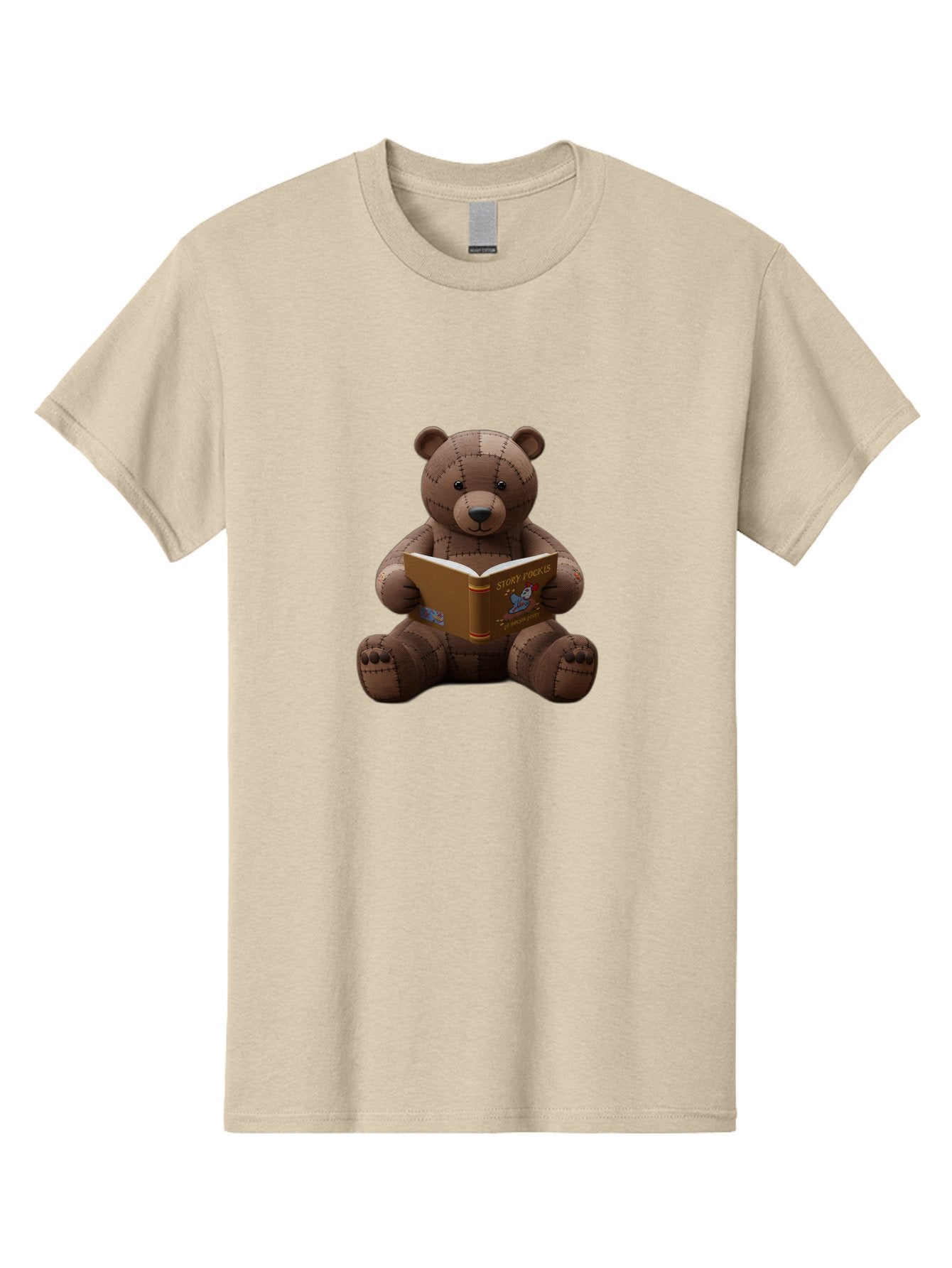 Stitched-Teddy-Bear-Reading-Story-Pockets Men'S Graphic Tee, 100% Cotton, Comfortable Casual Summer Wear, Machine Washable, Vintage Camera, Old Camera, Antique Camera, Black Camera, Classic Photography, Photography Equipment, Nostalgic Device, Baf552 7