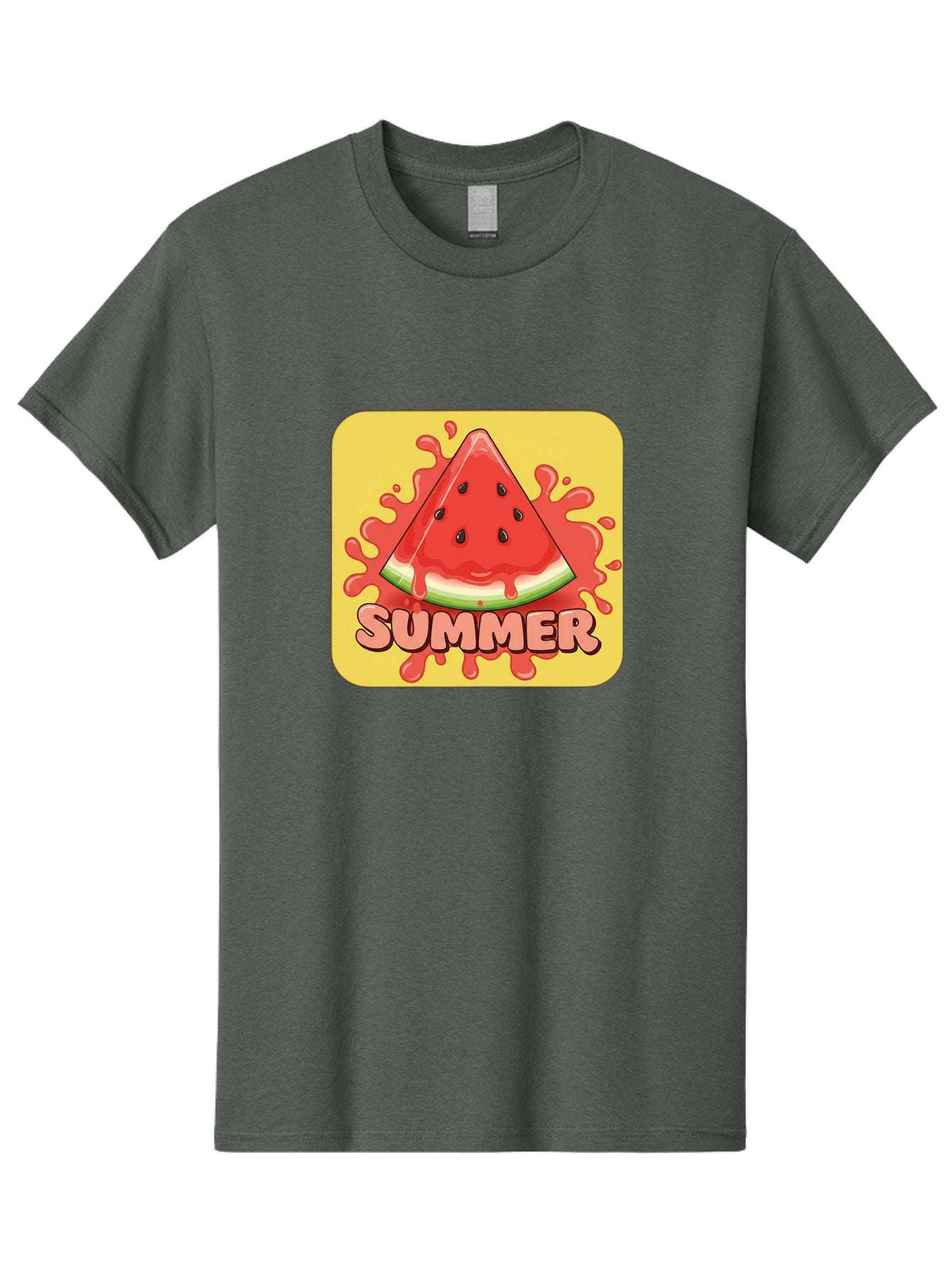 Summer-Watermelon Men'S Graphic Tee, 100% Cotton, Comfortable Casual Summer Wear, Machine Washable, Vintage Camera, Old Camera, Antique Camera, Black Camera, Classic Photography, Photography Equipment, Nostalgic Device, Film Camera, Camera Art Baf557