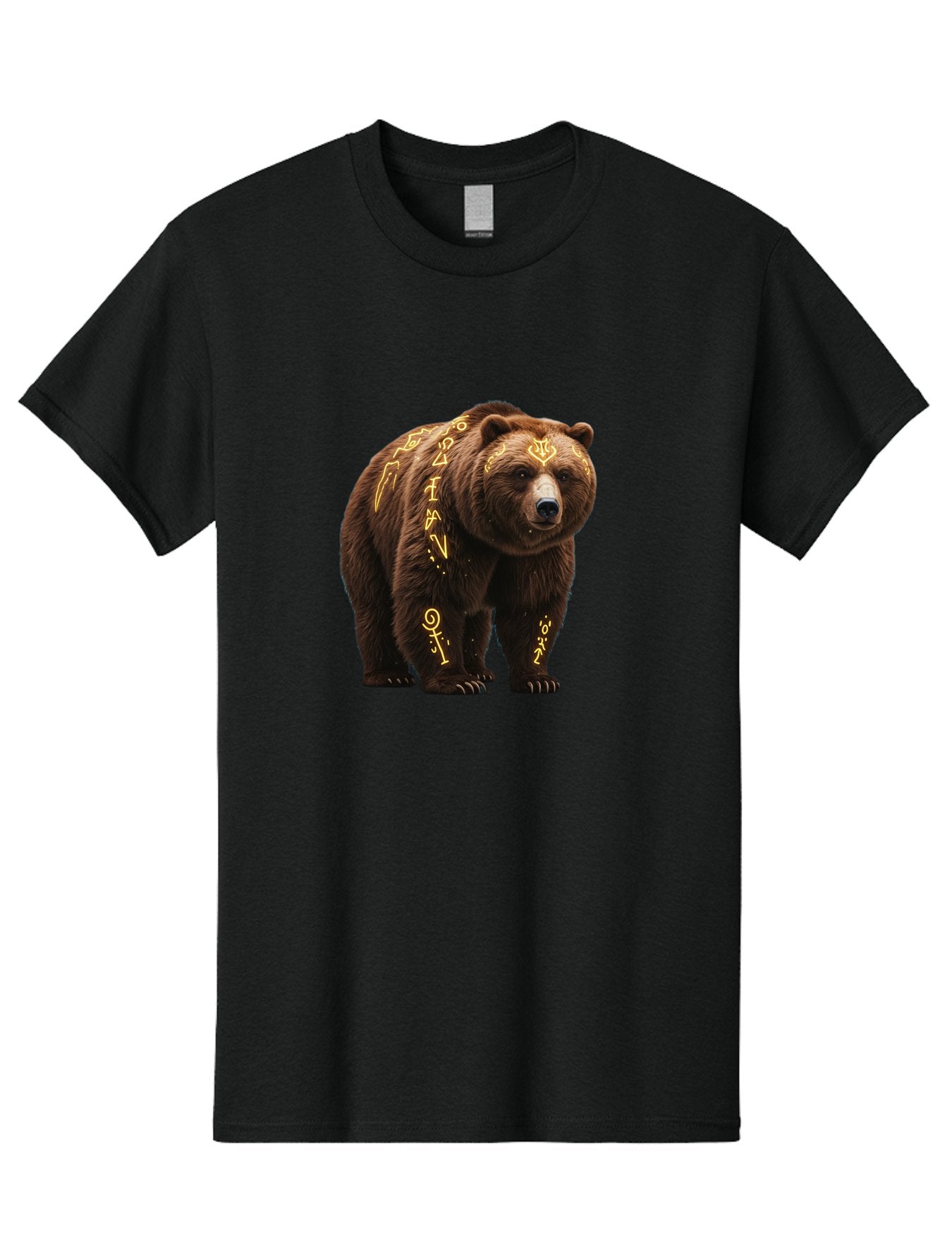 Tattooed-Brown-Bear Men'S Graphic Tee, 100% Cotton, Comfortable Casual Summer Wear, Machine Washable, Vintage Camera, Old Camera, Antique Camera, Black Camera, Classic Photography, Photography Equipment, Nostalgic Device, Film Camera, Baf563 4