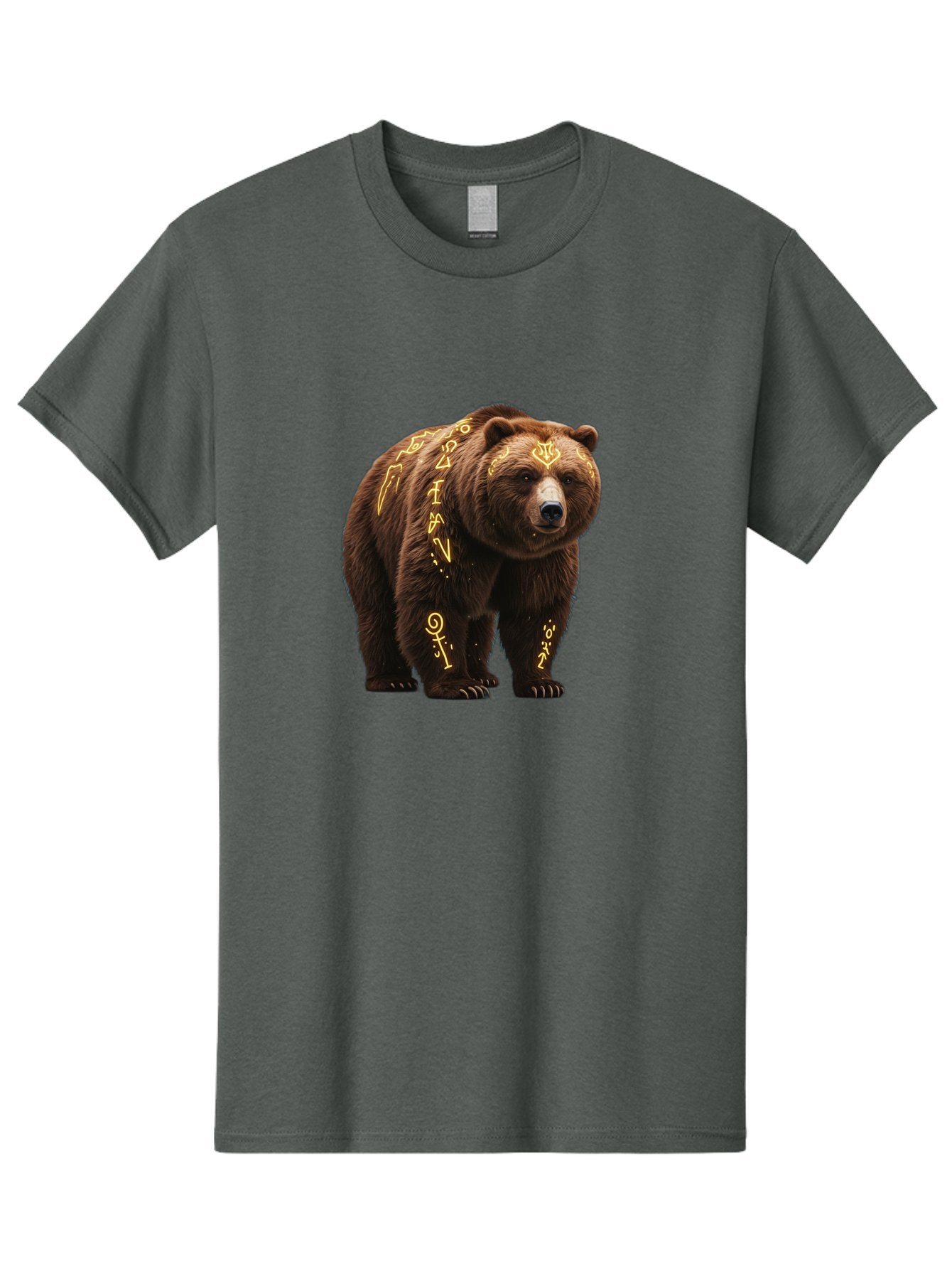 Tattooed-Brown-Bear Men'S Graphic Tee, 100% Cotton, Comfortable Casual Summer Wear, Machine Washable, Vintage Camera, Old Camera, Antique Camera, Black Camera, Classic Photography, Photography Equipment, Nostalgic Device, Film Camera, Baf563 8