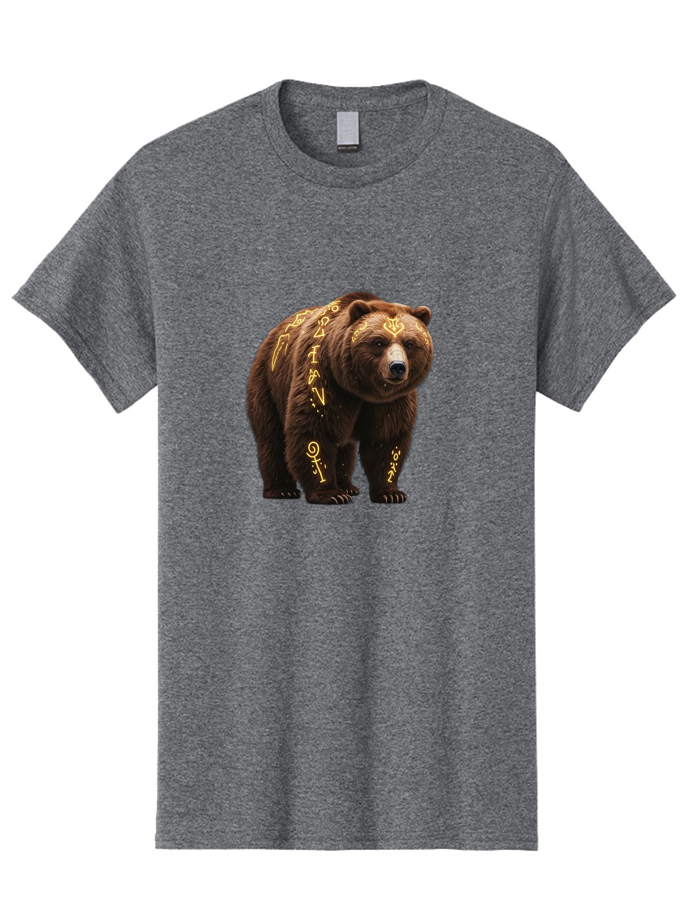 Tattooed-Brown-Bear Men'S Graphic Tee, 100% Cotton, Comfortable Casual Summer Wear, Machine Washable, Vintage Camera, Old Camera, Antique Camera, Black Camera, Classic Photography, Photography Equipment, Nostalgic Device, Film Camera, Baf563