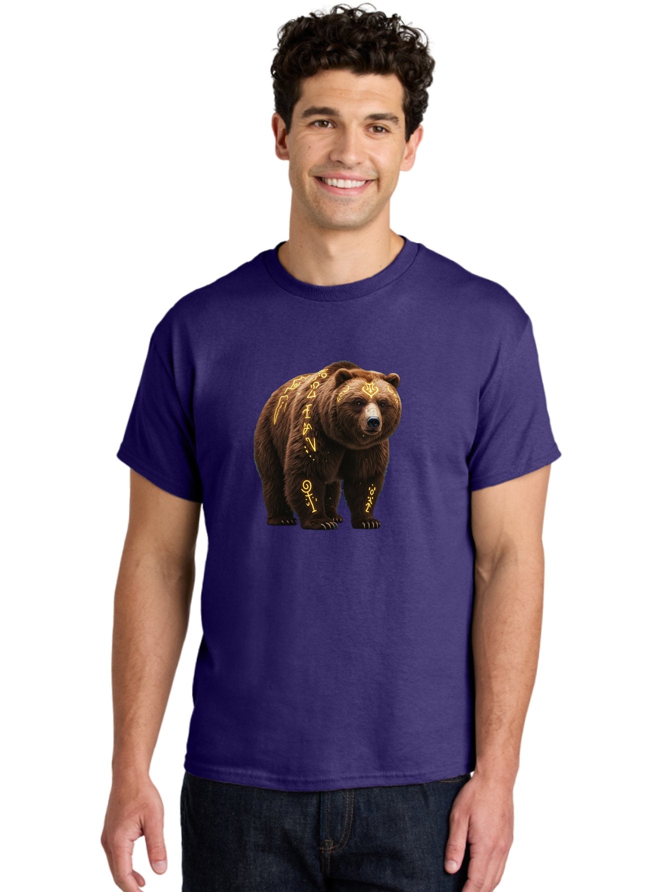 Tattooed-Brown-Bear Men'S Graphic Tee, 100% Cotton, Comfortable Casual Summer Wear, Machine Washable, Vintage Camera, Old Camera, Antique Camera, Black Camera, Classic Photography, Photography Equipment, Nostalgic Device, Film Camera, Baf563 24