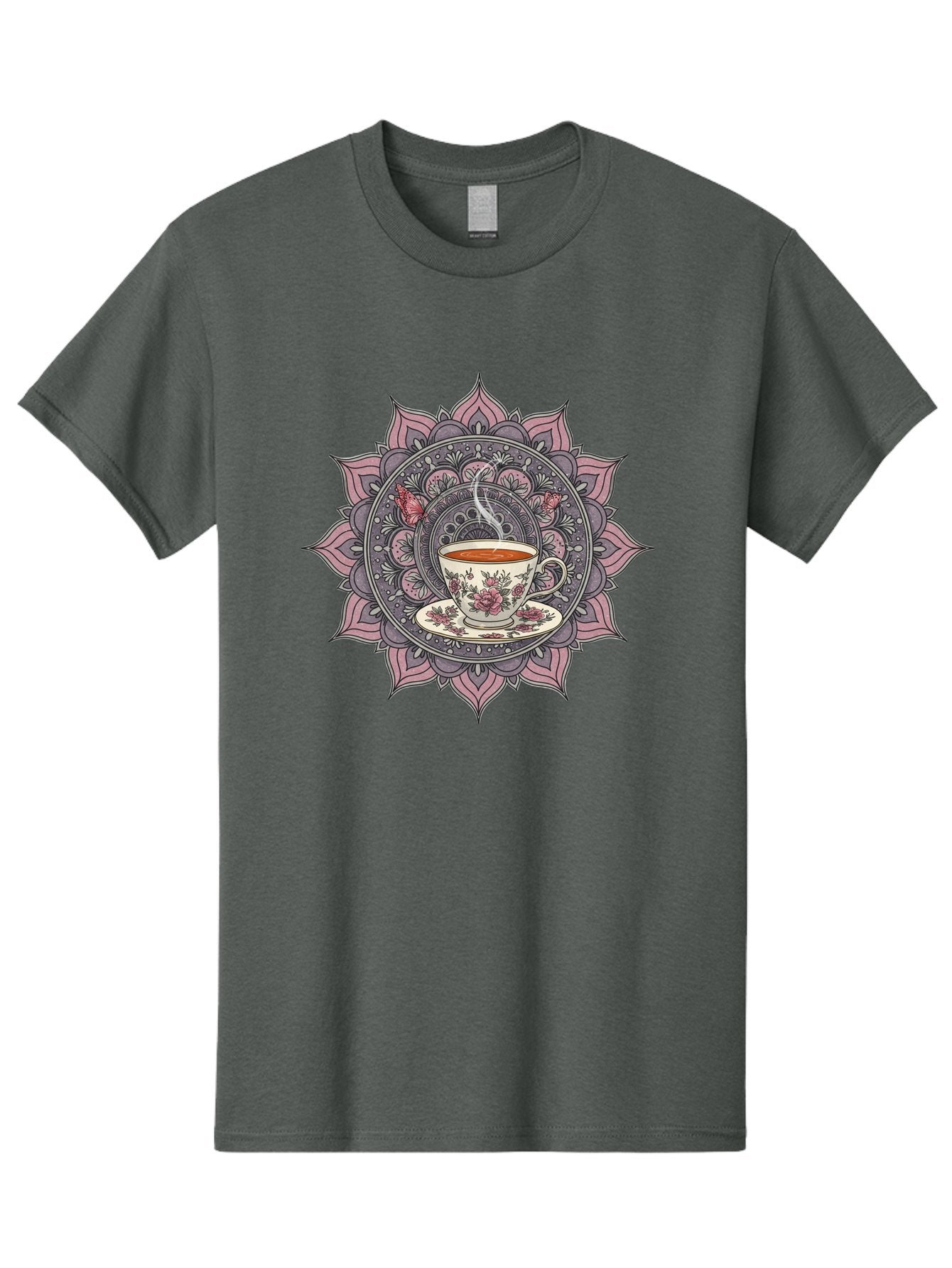 Tea-Cup-Mandala-1 Men'S Graphic Tee, 100% Cotton, Comfortable Casual Summer Wear, Machine Washable, Vintage Camera, Old Camera, Antique Camera, Black Camera, Classic Photography, Photography Equipment, Nostalgic Device, Film Camera, Camera Art Baf564 14