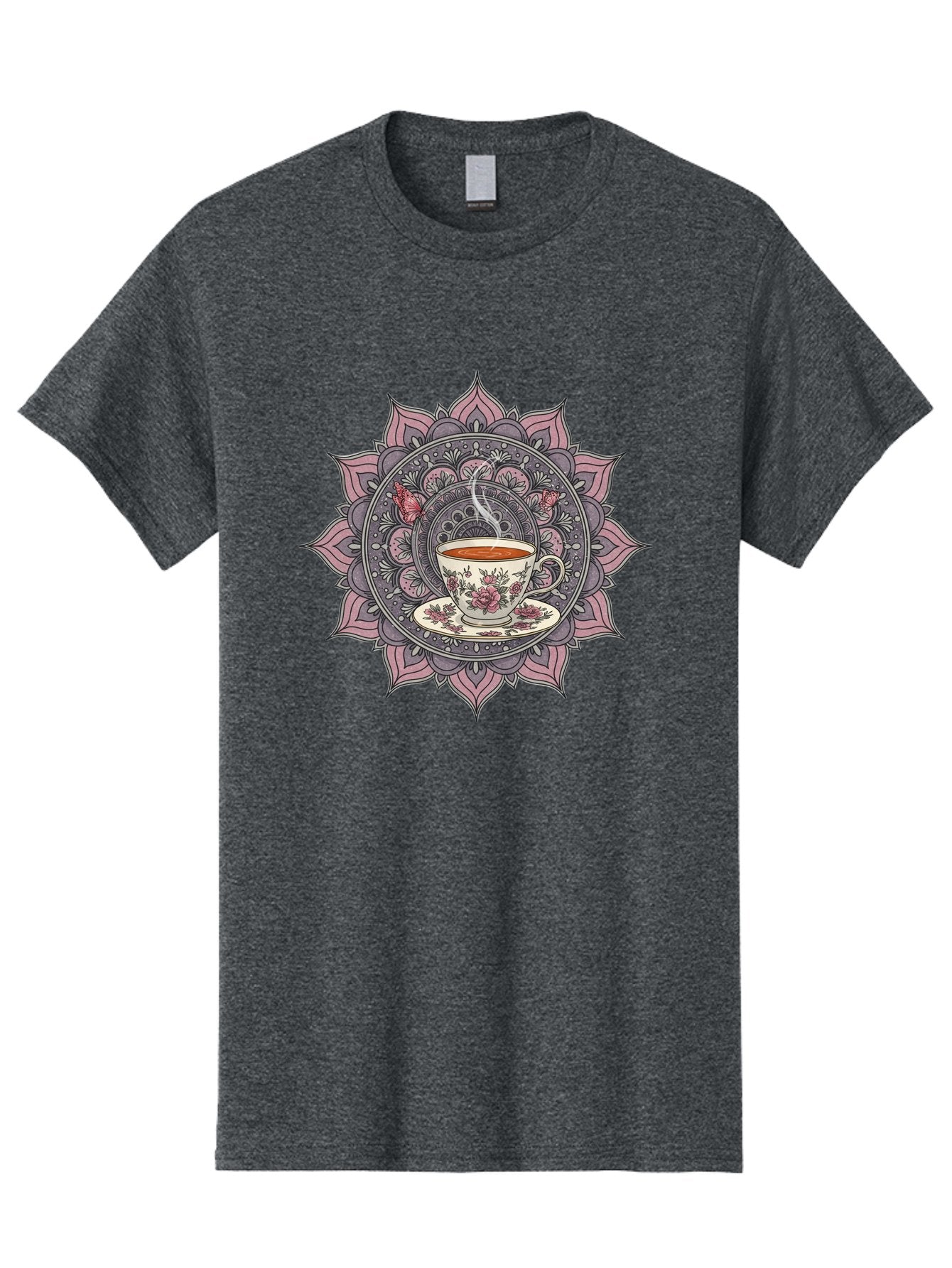 Tea-Cup-Mandala-1 Men'S Graphic Tee, 100% Cotton, Comfortable Casual Summer Wear, Machine Washable, Vintage Camera, Old Camera, Antique Camera, Black Camera, Classic Photography, Photography Equipment, Nostalgic Device, Film Camera, Camera Art Baf564 8