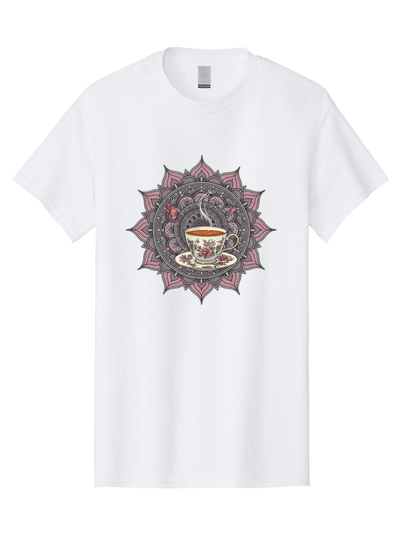 Tea-Cup-Mandala-1 Men'S Graphic Tee, 100% Cotton, Comfortable Casual Summer Wear, Machine Washable, Vintage Camera, Old Camera, Antique Camera, Black Camera, Classic Photography, Photography Equipment, Nostalgic Device, Film Camera, Camera Art Baf564 10