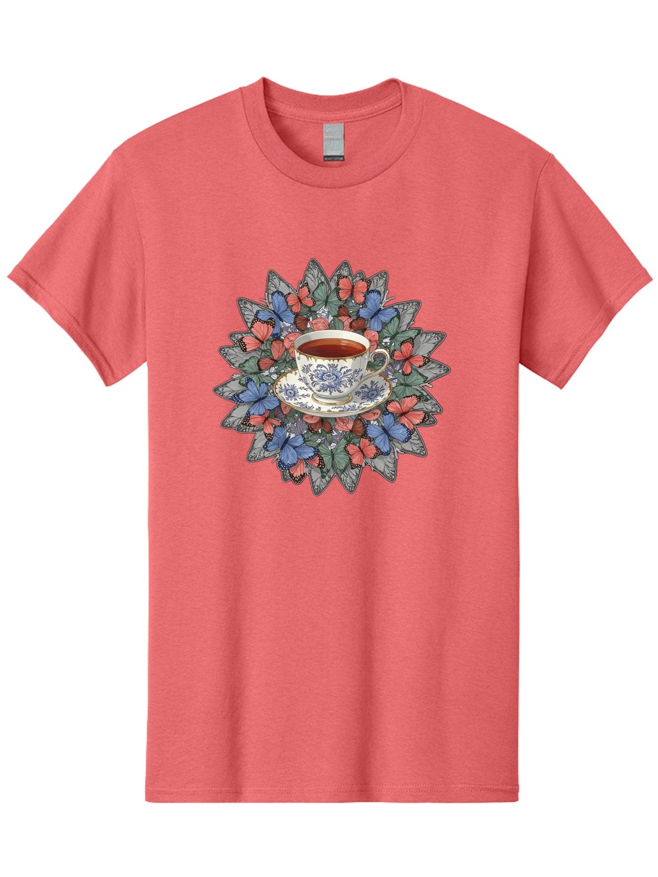 Tea-Cup-With-Butterflies Men'S Graphic Tee, 100% Cotton, Comfortable Casual Summer Wear, Machine Washable, Vintage Camera, Old Camera, Antique Camera, Black Camera, Classic Photography, Photography Equipment, Nostalgic Device, Film Camera, Baf568 14