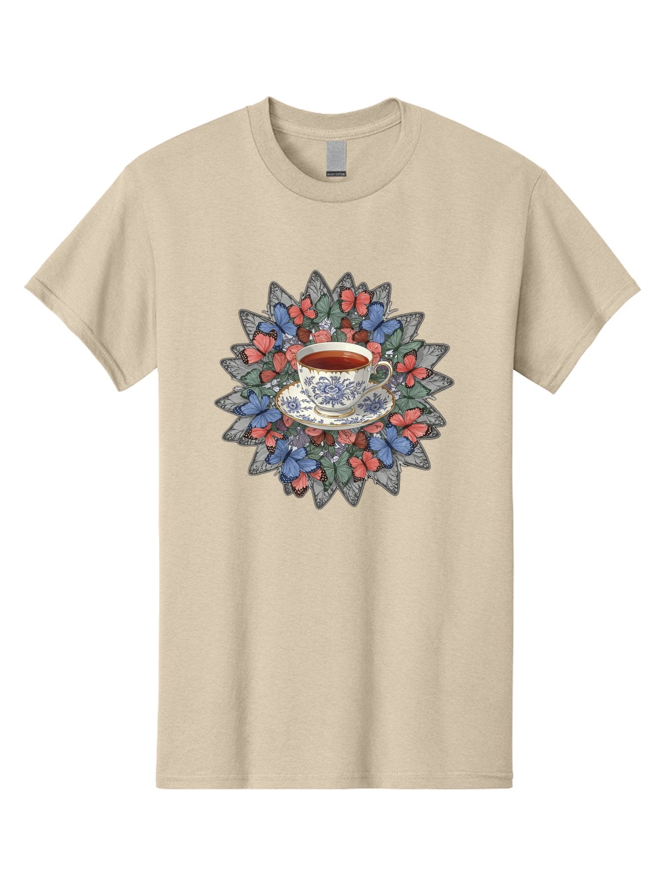 Tea-Cup-With-Butterflies Men'S Graphic Tee, 100% Cotton, Comfortable Casual Summer Wear, Machine Washable, Vintage Camera, Old Camera, Antique Camera, Black Camera, Classic Photography, Photography Equipment, Nostalgic Device, Film Camera, Baf568 3