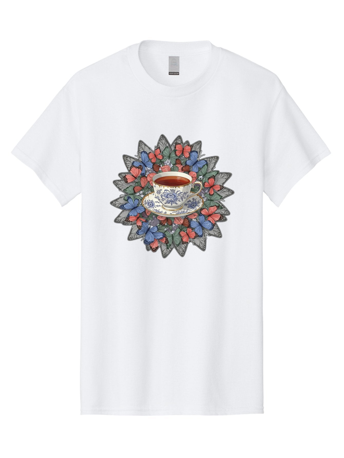 Tea-Cup-With-Butterflies Men'S Graphic Tee, 100% Cotton, Comfortable Casual Summer Wear, Machine Washable, Vintage Camera, Old Camera, Antique Camera, Black Camera, Classic Photography, Photography Equipment, Nostalgic Device, Film Camera, Baf568 7
