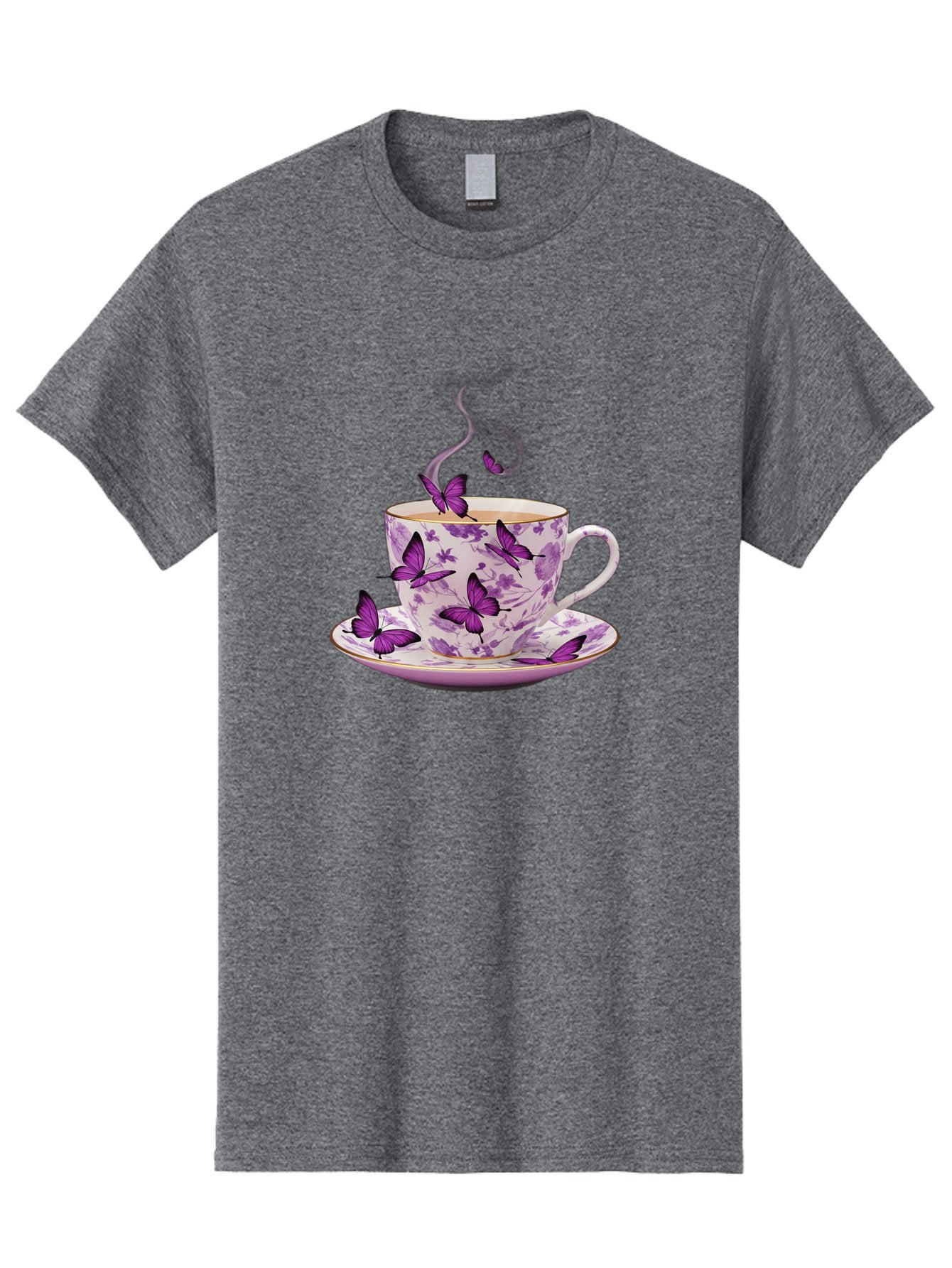 Tea-Cup-With-Purple-Butterflies Men'S Graphic Tee, 100% Cotton, Comfortable Casual Summer Wear, Machine Washable, Vintage Camera, Old Camera, Antique Camera, Black Camera, Classic Photography, Photography Equipment, Nostalgic Device, Baf569 15