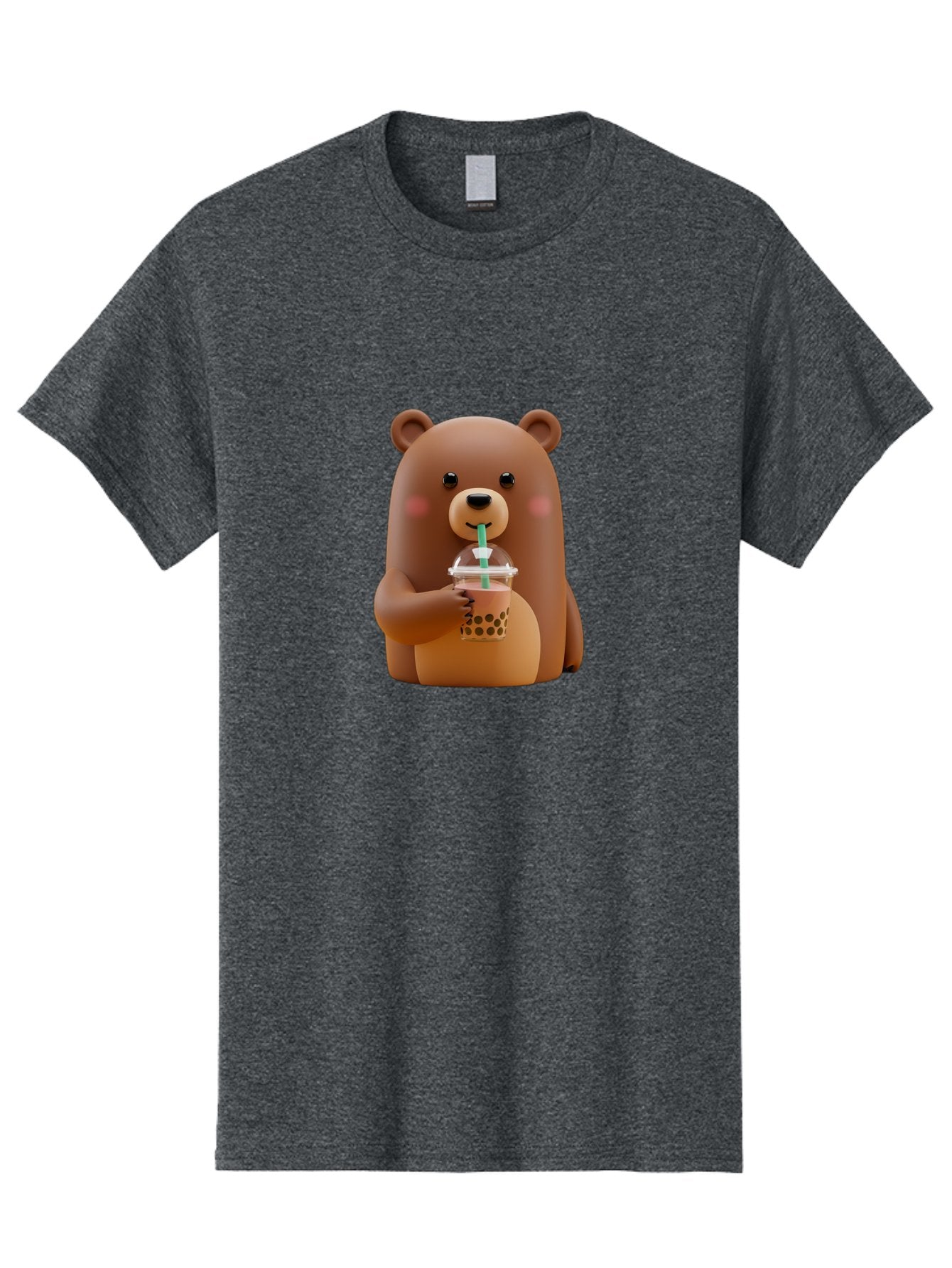 Teddy-Drinking-Boba-1 Men'S Graphic Tee, 100% Cotton, Comfortable Casual Summer Wear, Machine Washable, Vintage Camera, Old Camera, Antique Camera, Black Camera, Classic Photography, Photography Equipment, Nostalgic Device, Film Camera, Baf578 14