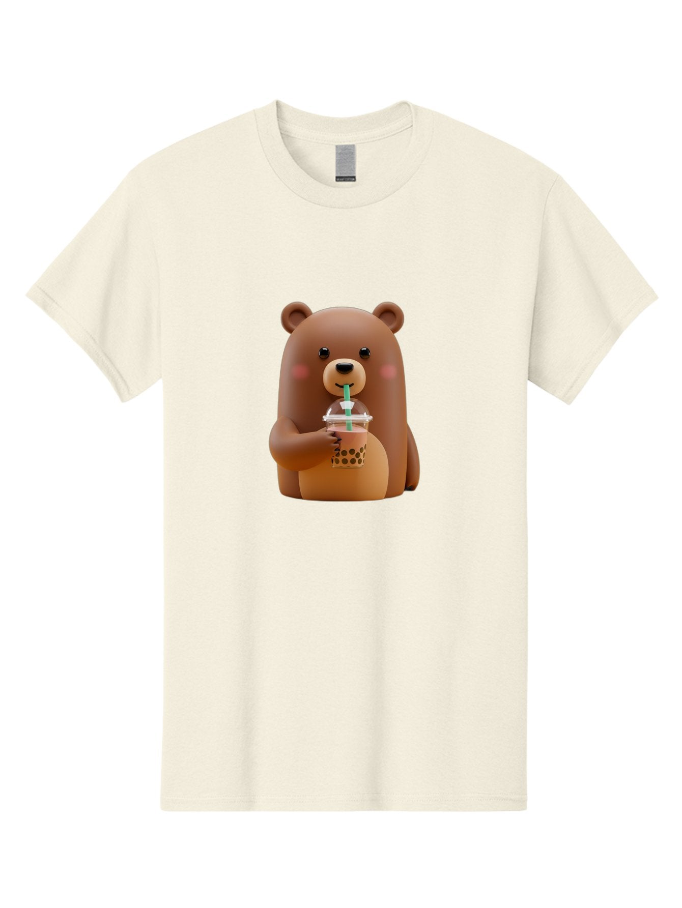 Teddy-Drinking-Boba-1 Men'S Graphic Tee, 100% Cotton, Comfortable Casual Summer Wear, Machine Washable, Vintage Camera, Old Camera, Antique Camera, Black Camera, Classic Photography, Photography Equipment, Nostalgic Device, Film Camera, Baf578 13