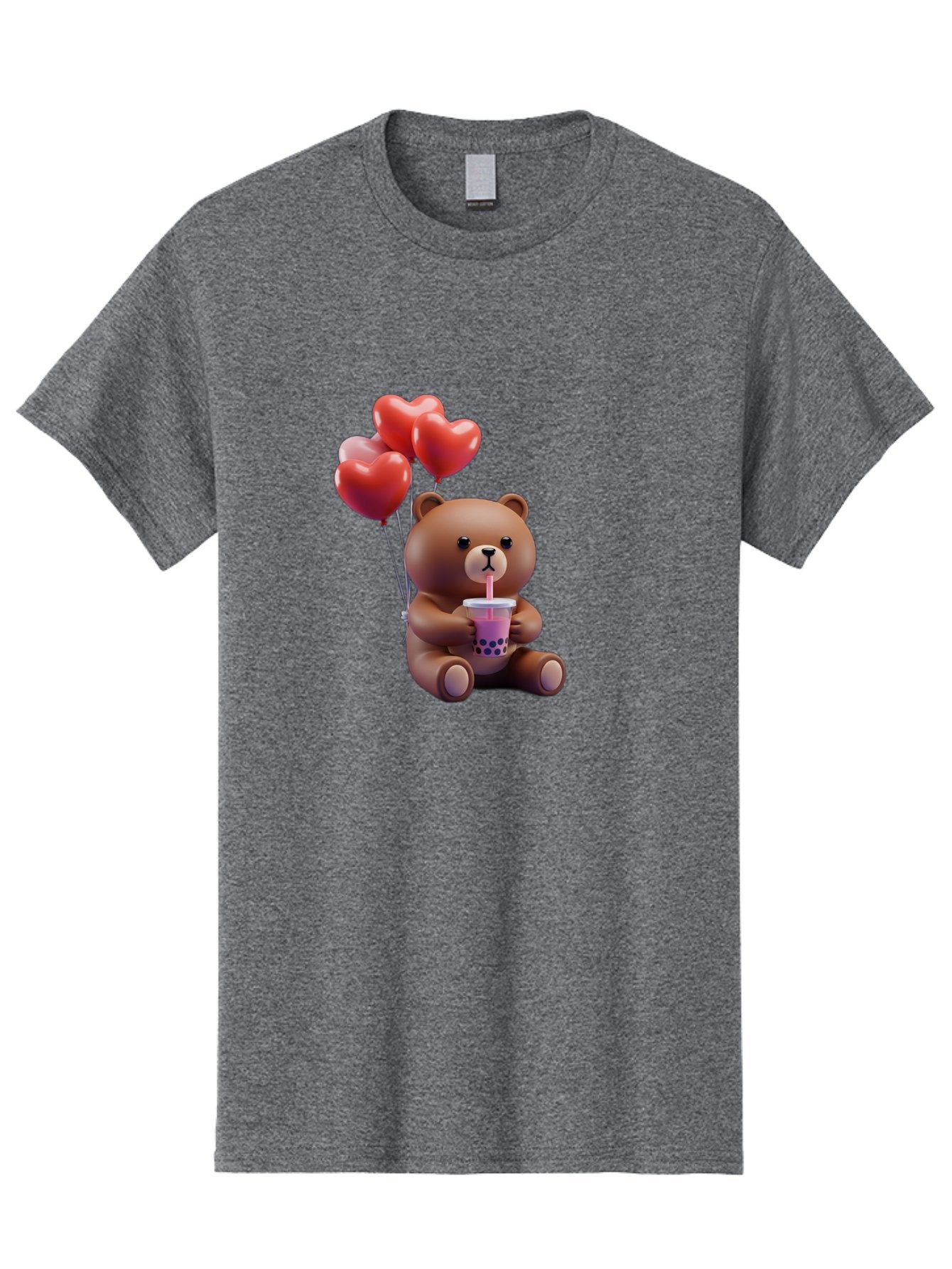 Teddy-Drinking-Boba-3 Men'S Graphic Tee, 100% Cotton, Comfortable Casual Summer Wear, Machine Washable, Vintage Camera, Old Camera, Antique Camera, Black Camera, Classic Photography, Photography Equipment, Nostalgic Device, Film Camera, Baf580 8