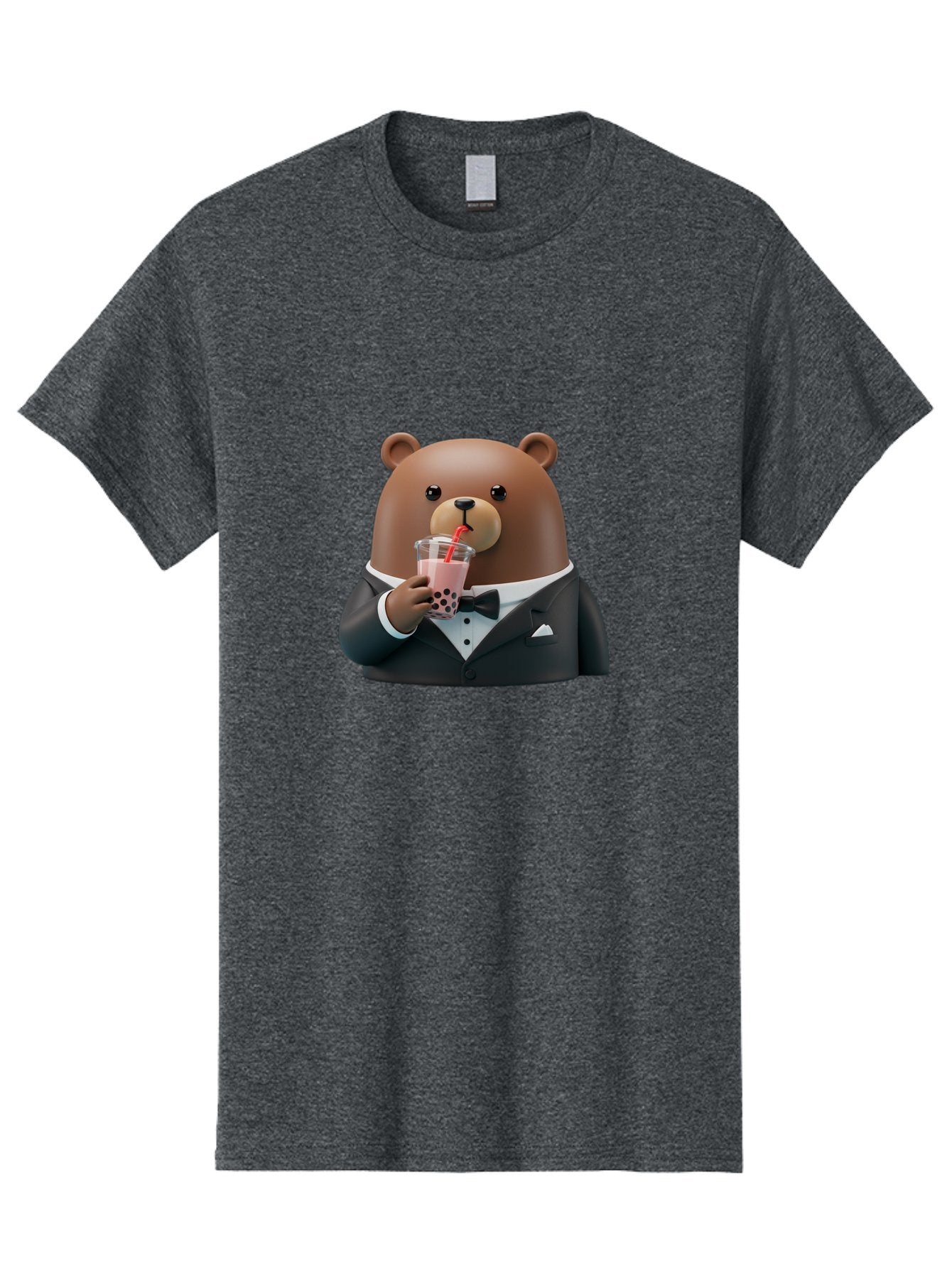 Teddy-Drinking-Boba-4 Men'S Graphic Tee, 100% Cotton, Comfortable Casual Summer Wear, Machine Washable, Vintage Camera, Old Camera, Antique Camera, Black Camera, Classic Photography, Photography Equipment, Nostalgic Device, Film Camera, Baf581 13