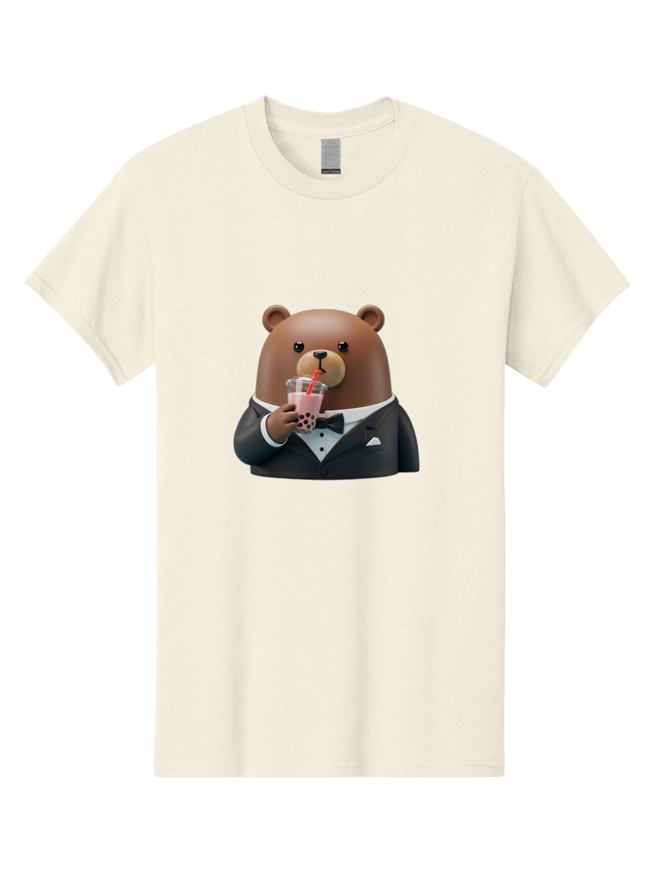 Teddy-Drinking-Boba-4 Men'S Graphic Tee, 100% Cotton, Comfortable Casual Summer Wear, Machine Washable, Vintage Camera, Old Camera, Antique Camera, Black Camera, Classic Photography, Photography Equipment, Nostalgic Device, Film Camera, Baf581 5