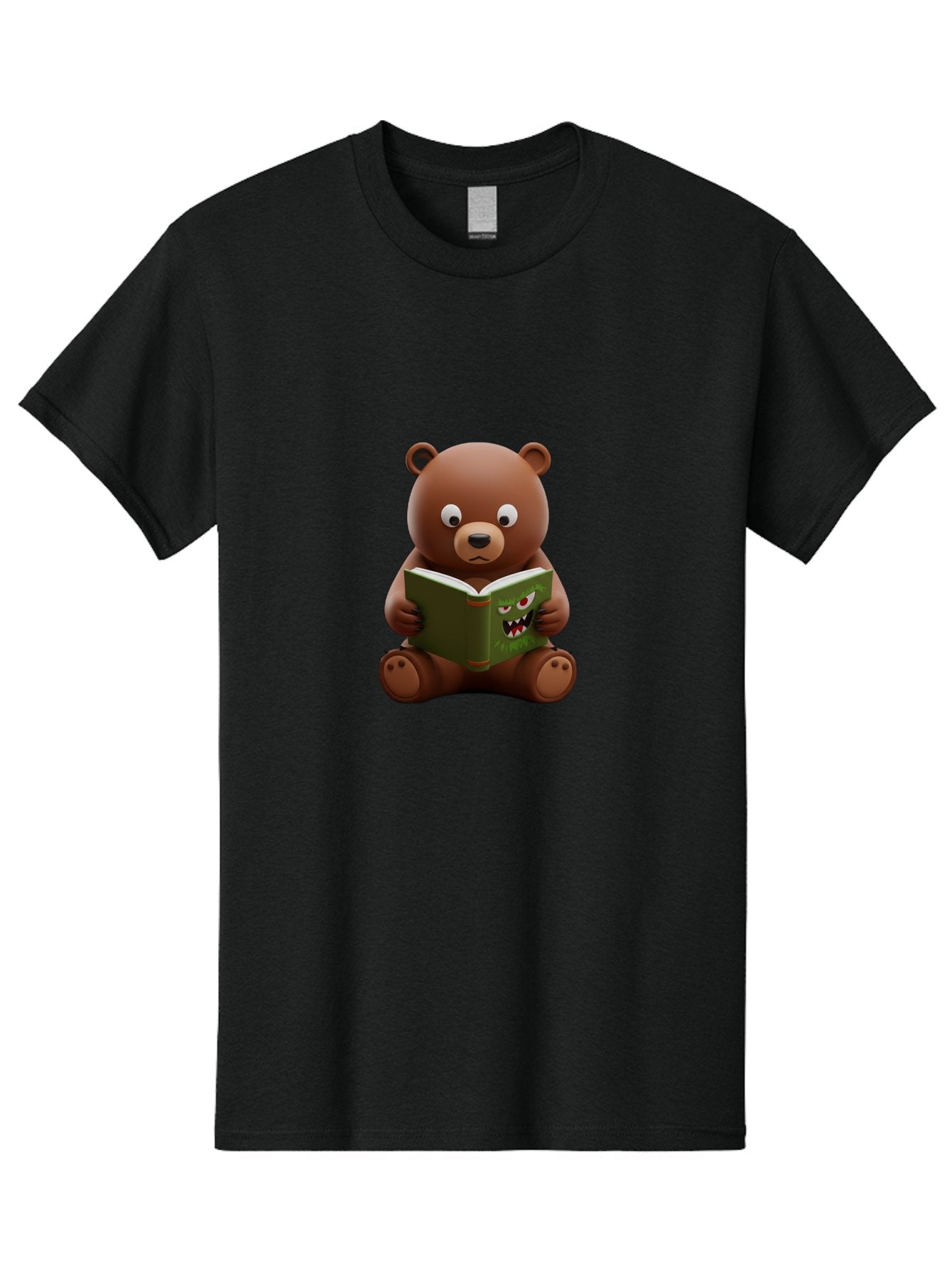 Teddy-Reading-Monster-Book Men'S Graphic Tee, 100% Cotton, Comfortable Casual Summer Wear, Machine Washable, Vintage Camera, Old Camera, Antique Camera, Black Camera, Classic Photography, Photography Equipment, Nostalgic Device, Film Camera, Baf587 7