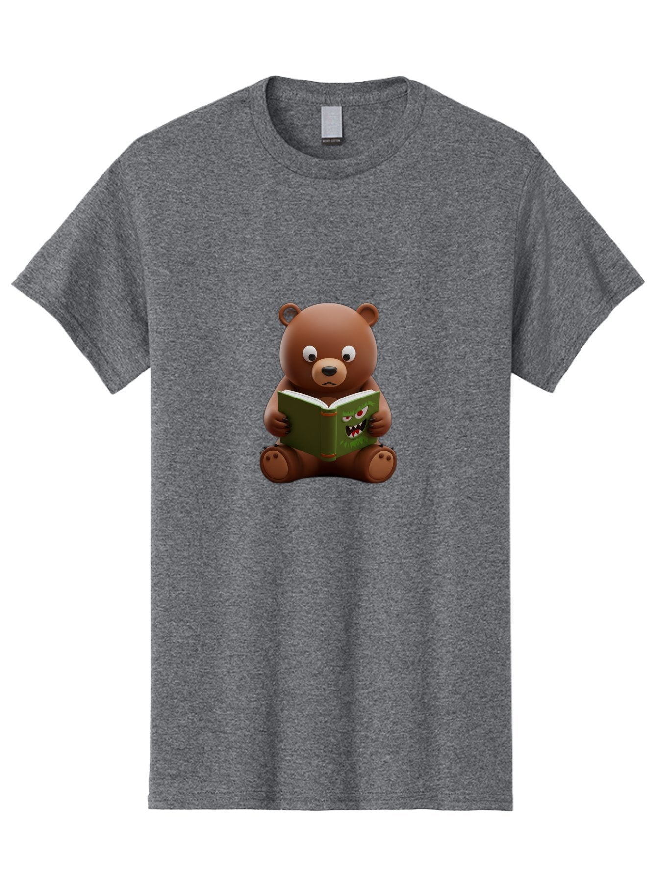 Teddy-Reading-Monster-Book Men'S Graphic Tee, 100% Cotton, Comfortable Casual Summer Wear, Machine Washable, Vintage Camera, Old Camera, Antique Camera, Black Camera, Classic Photography, Photography Equipment, Nostalgic Device, Film Camera, Baf587 4