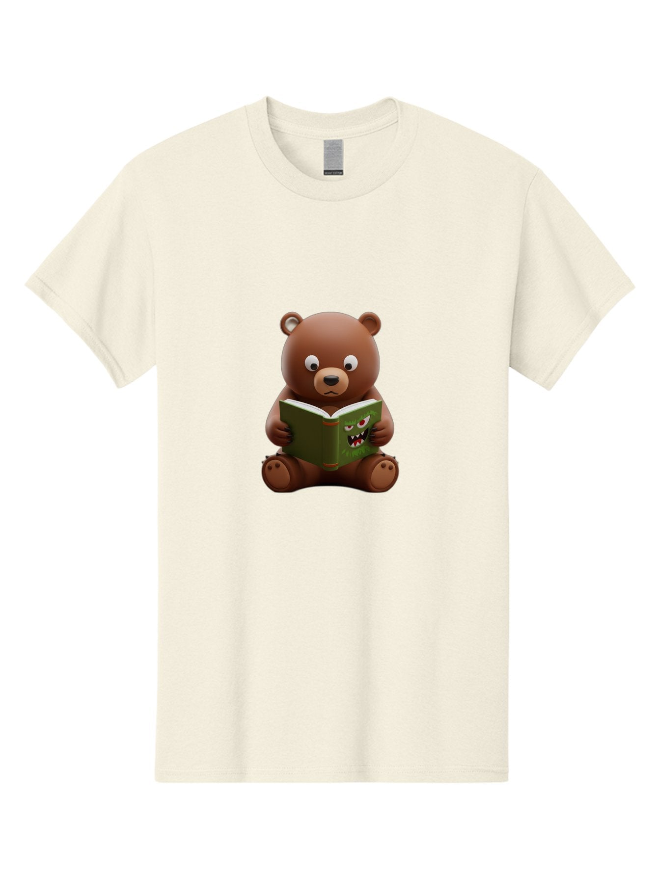Teddy-Reading-Monster-Book Men'S Graphic Tee, 100% Cotton, Comfortable Casual Summer Wear, Machine Washable, Vintage Camera, Old Camera, Antique Camera, Black Camera, Classic Photography, Photography Equipment, Nostalgic Device, Film Camera, Baf587