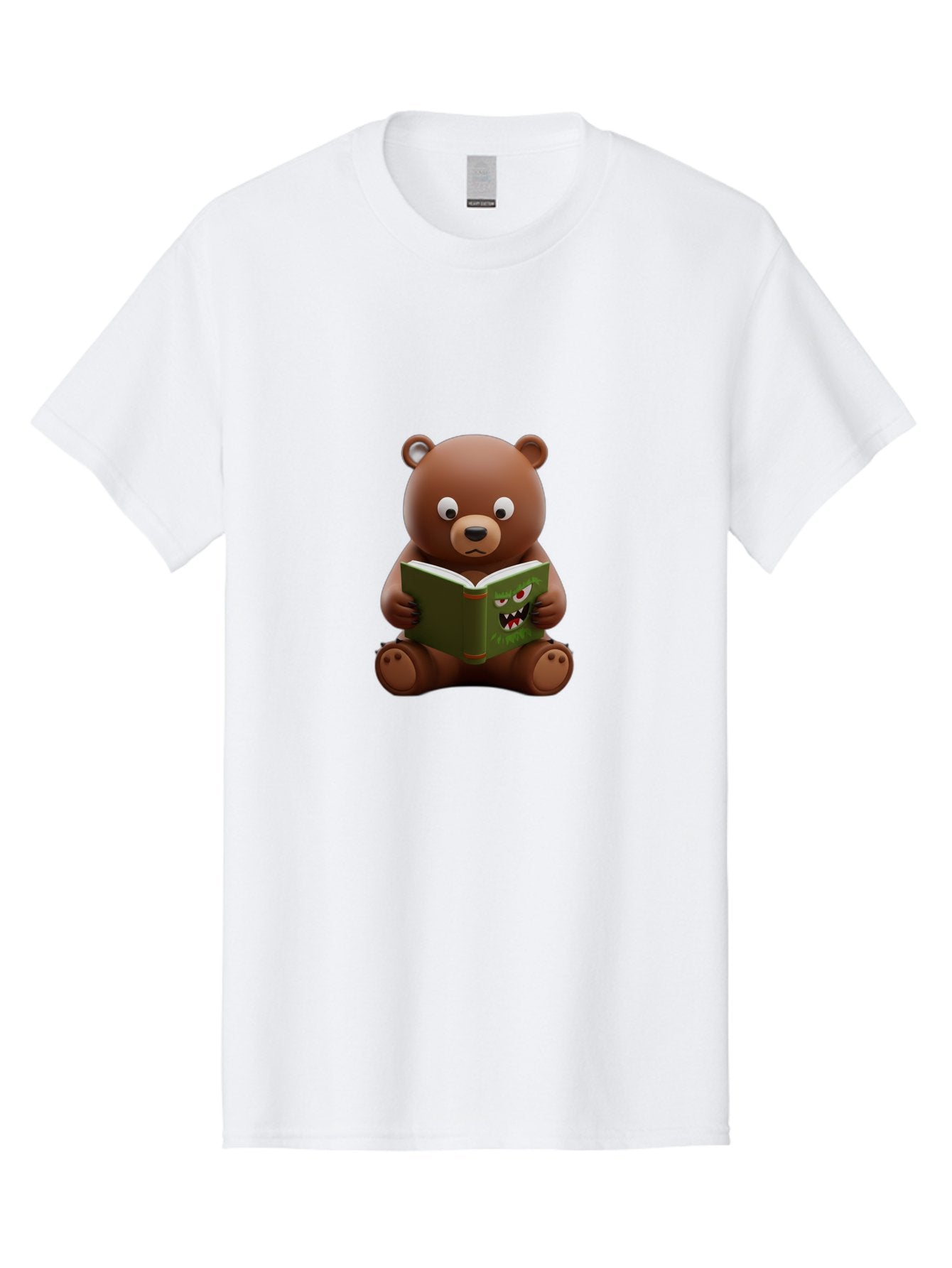 Teddy-Reading-Monster-Book Men'S Graphic Tee, 100% Cotton, Comfortable Casual Summer Wear, Machine Washable, Vintage Camera, Old Camera, Antique Camera, Black Camera, Classic Photography, Photography Equipment, Nostalgic Device, Film Camera, Baf587 8