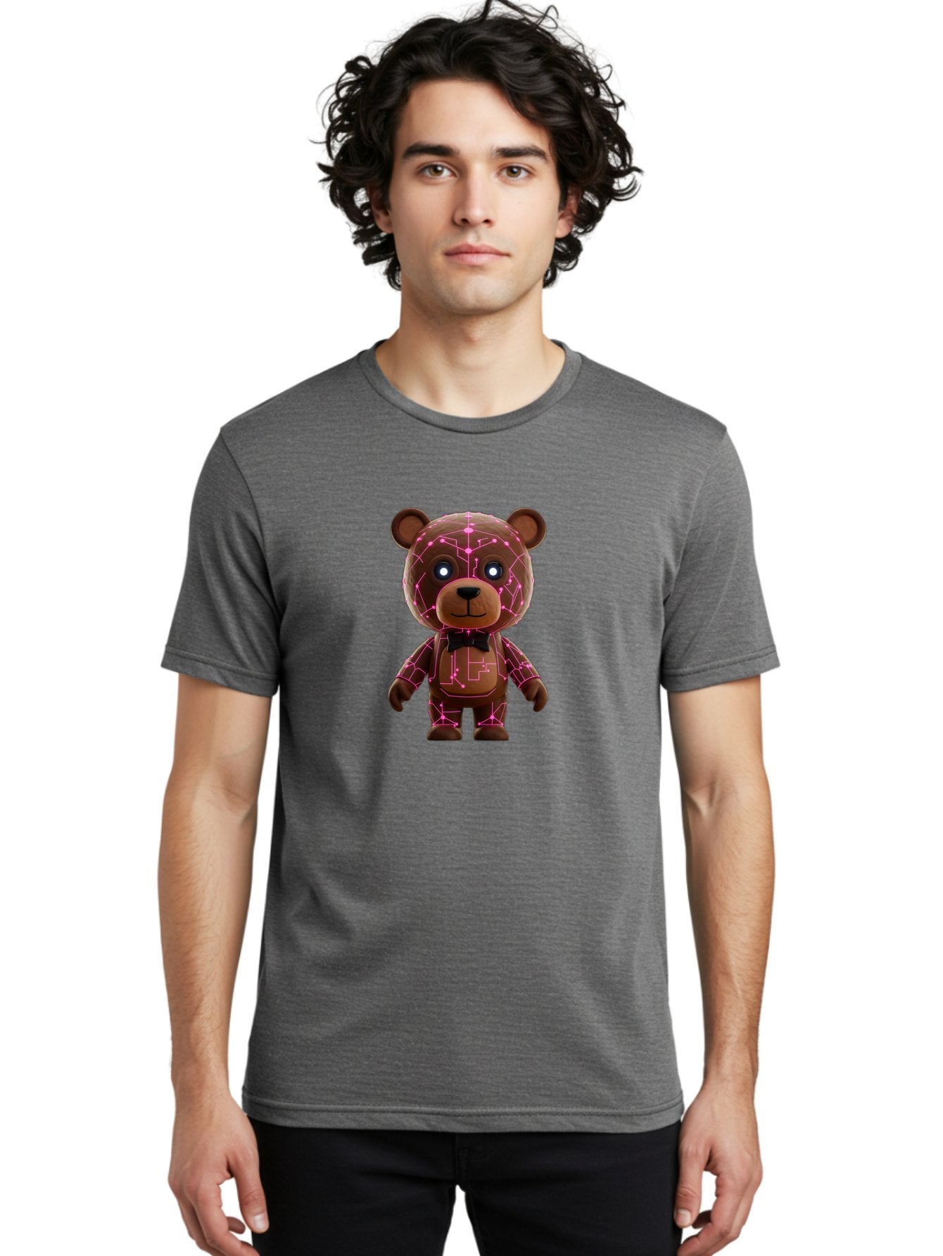 Teddy-Ruxpin-1 Men'S Graphic Tee, 100% Cotton, Comfortable Casual Summer Wear, Machine Washable, Vintage Camera, Old Camera, Antique Camera, Black Camera, Classic Photography, Photography Equipment, Nostalgic Device, Film Camera, Camera Art Baf591 16