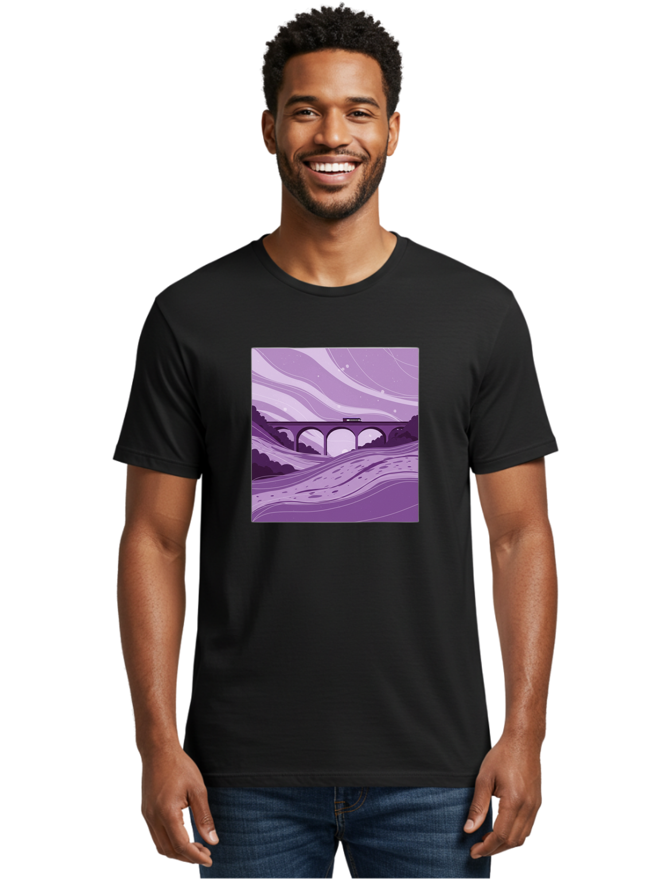 Train-On-Bridge Men'S Graphic Tee, 100% Cotton, Comfortable Casual Summer Wear, Machine Washable, Vintage Camera, Old Camera, Antique Camera, Black Camera, Classic Photography, Photography Equipment, Nostalgic Device, Film Camera, Camera Art Baf599 19
