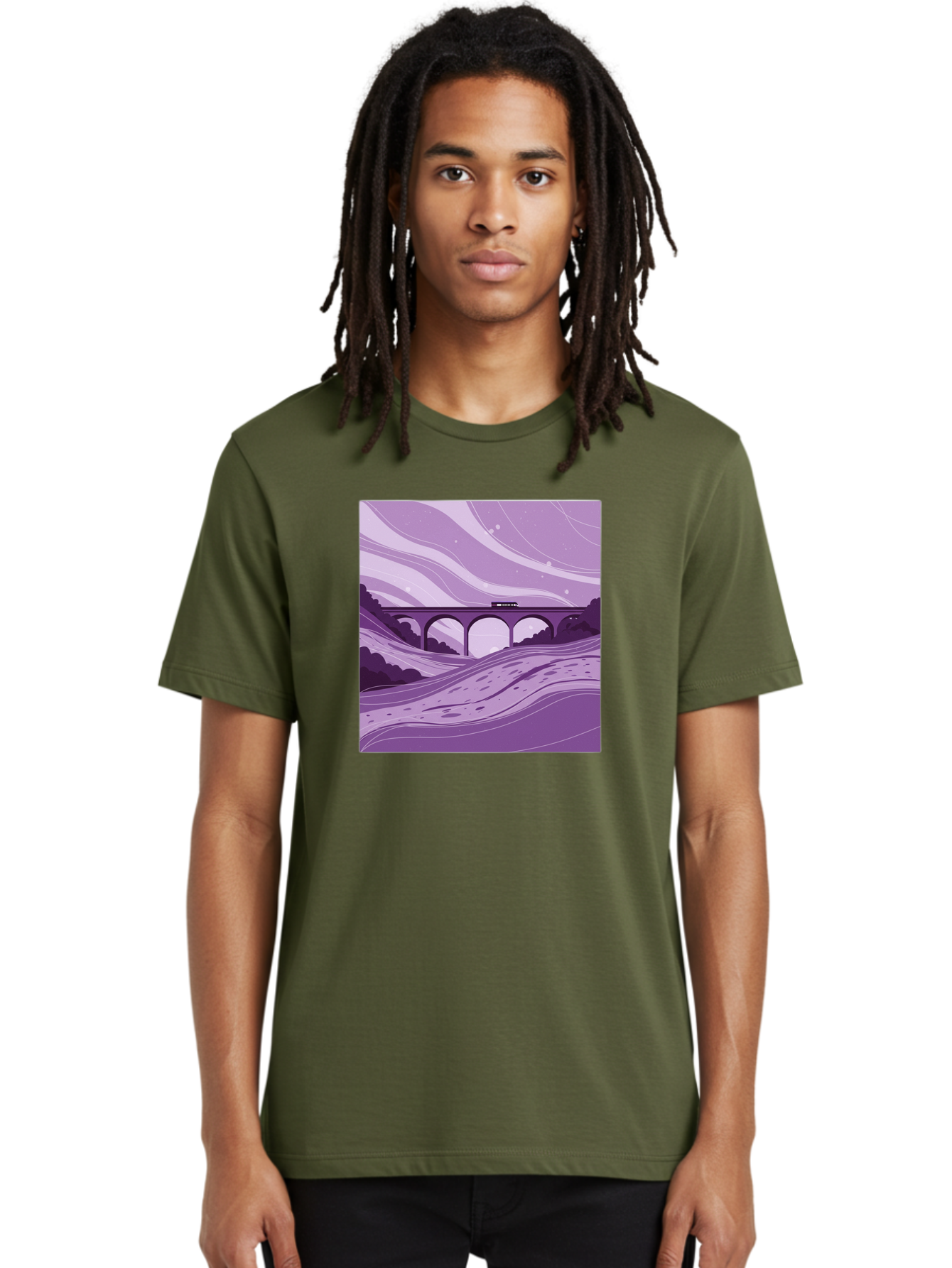 Train-On-Bridge Men'S Graphic Tee, 100% Cotton, Comfortable Casual Summer Wear, Machine Washable, Vintage Camera, Old Camera, Antique Camera, Black Camera, Classic Photography, Photography Equipment, Nostalgic Device, Film Camera, Camera Art Baf599 23