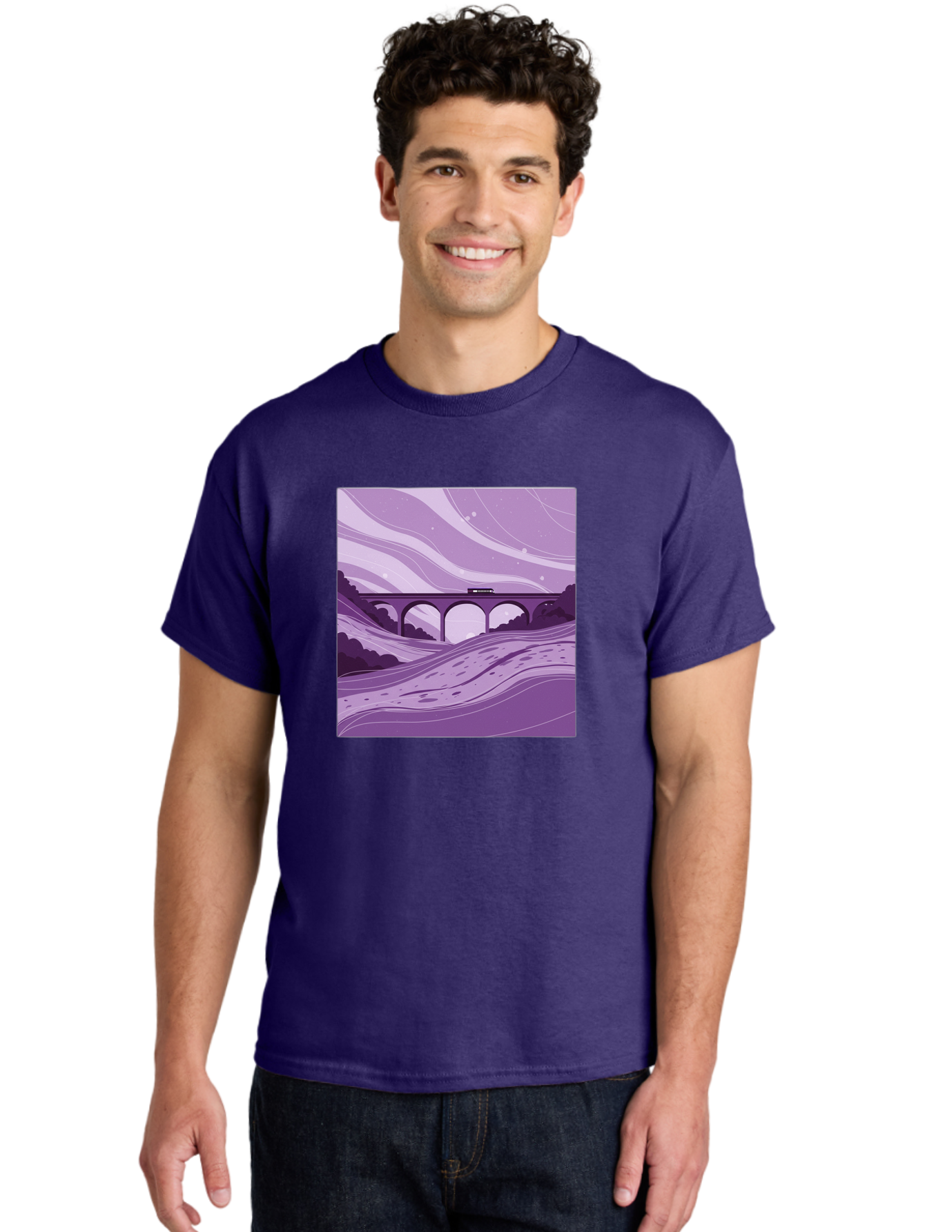 Train-On-Bridge Men'S Graphic Tee, 100% Cotton, Comfortable Casual Summer Wear, Machine Washable, Vintage Camera, Old Camera, Antique Camera, Black Camera, Classic Photography, Photography Equipment, Nostalgic Device, Film Camera, Camera Art Baf599 25