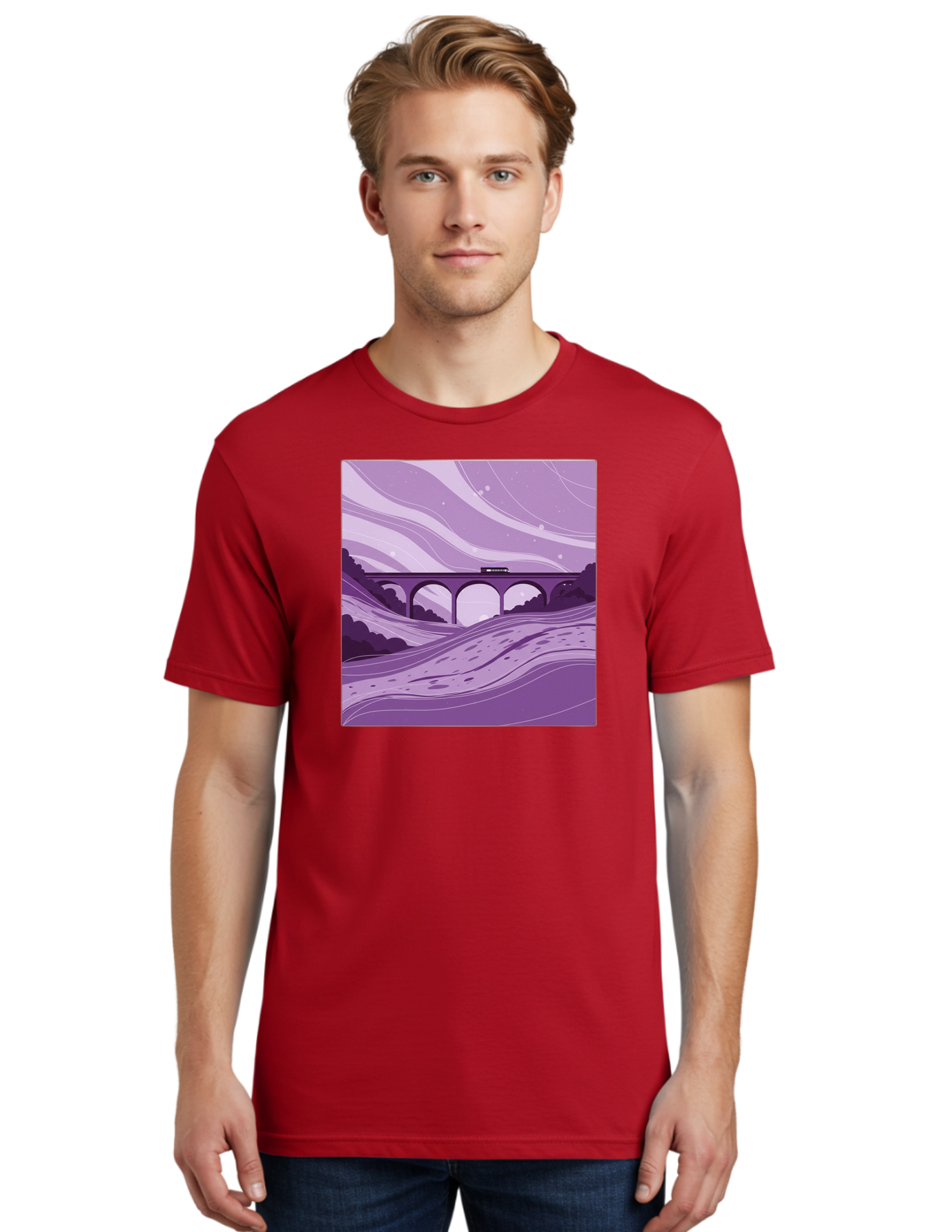 Train-On-Bridge Men'S Graphic Tee, 100% Cotton, Comfortable Casual Summer Wear, Machine Washable, Vintage Camera, Old Camera, Antique Camera, Black Camera, Classic Photography, Photography Equipment, Nostalgic Device, Film Camera, Camera Art Baf599 28