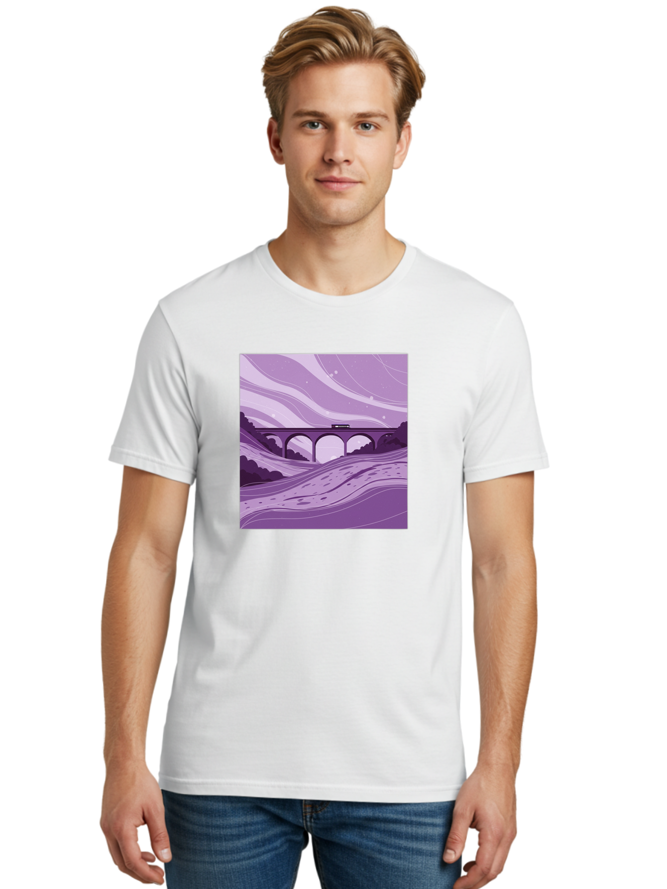 Train-On-Bridge Men'S Graphic Tee, 100% Cotton, Comfortable Casual Summer Wear, Machine Washable, Vintage Camera, Old Camera, Antique Camera, Black Camera, Classic Photography, Photography Equipment, Nostalgic Device, Film Camera, Camera Art Baf599 16