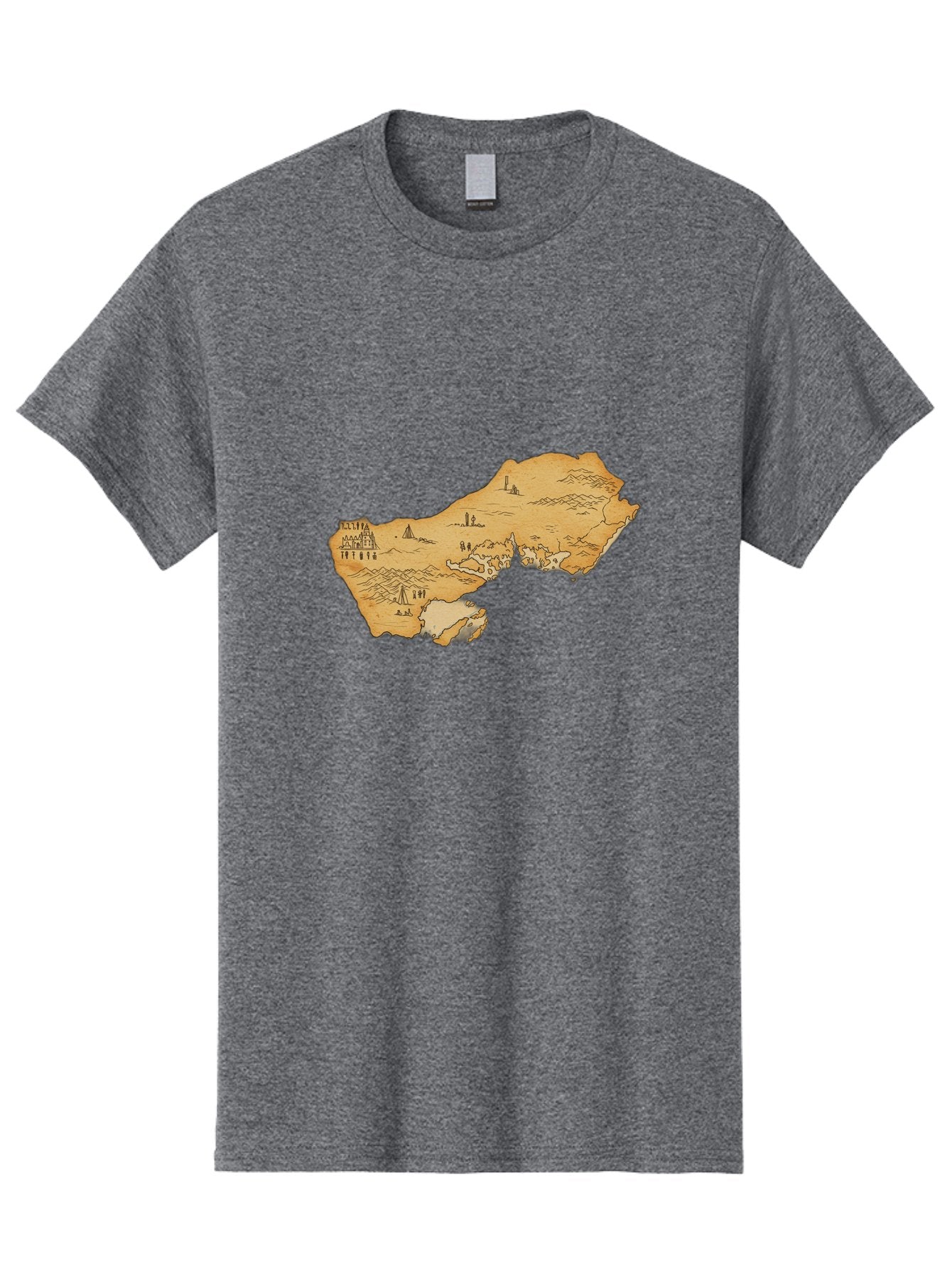 Treasure-Map-1 Men'S Graphic Tee, 100% Cotton, Comfortable Casual Summer Wear, Machine Washable, Vintage Camera, Old Camera, Antique Camera, Black Camera, Classic Photography, Photography Equipment, Nostalgic Device, Film Camera, Camera Art Baf601 5