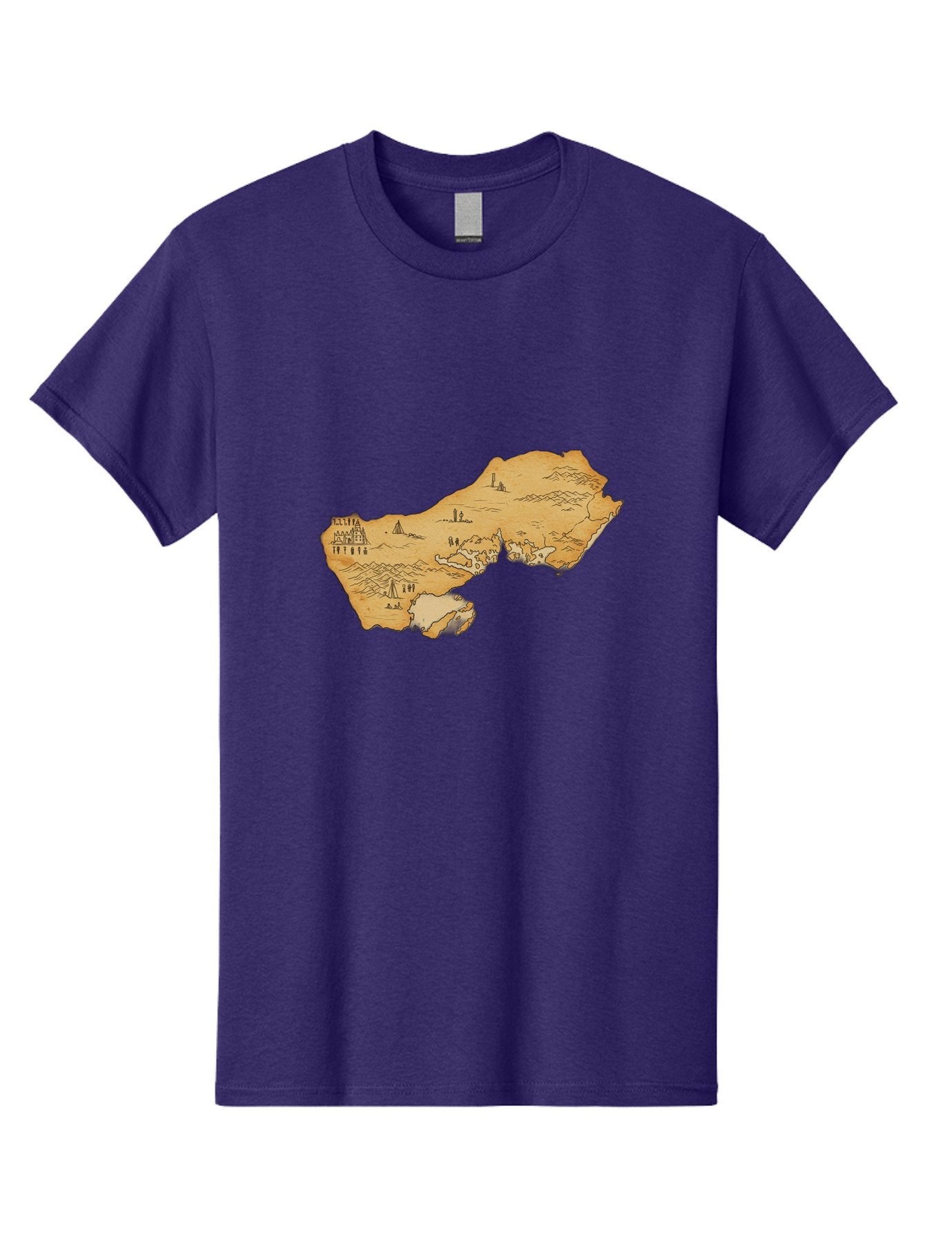 Treasure-Map-1 Men'S Graphic Tee, 100% Cotton, Comfortable Casual Summer Wear, Machine Washable, Vintage Camera, Old Camera, Antique Camera, Black Camera, Classic Photography, Photography Equipment, Nostalgic Device, Film Camera, Camera Art Baf601 7