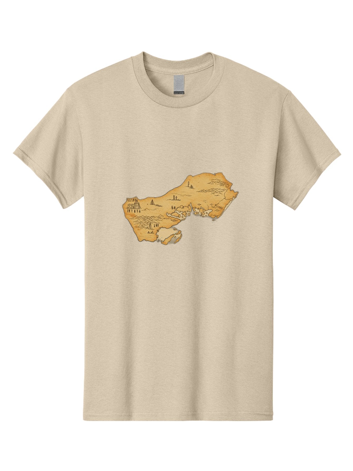 Treasure-Map-1 Men'S Graphic Tee, 100% Cotton, Comfortable Casual Summer Wear, Machine Washable, Vintage Camera, Old Camera, Antique Camera, Black Camera, Classic Photography, Photography Equipment, Nostalgic Device, Film Camera, Camera Art Baf601 9