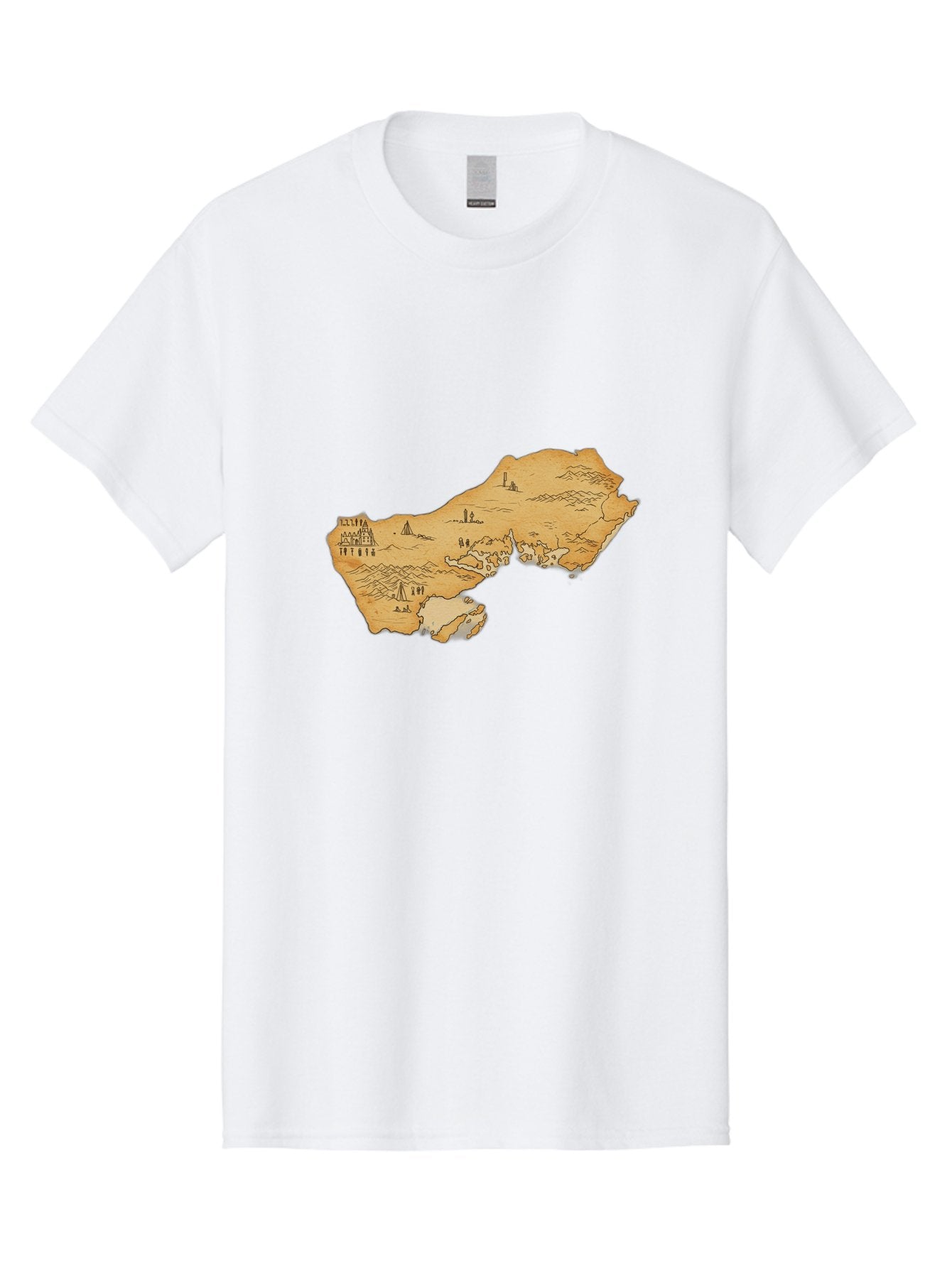 Treasure-Map-1 Men'S Graphic Tee, 100% Cotton, Comfortable Casual Summer Wear, Machine Washable, Vintage Camera, Old Camera, Antique Camera, Black Camera, Classic Photography, Photography Equipment, Nostalgic Device, Film Camera, Camera Art Baf601 10