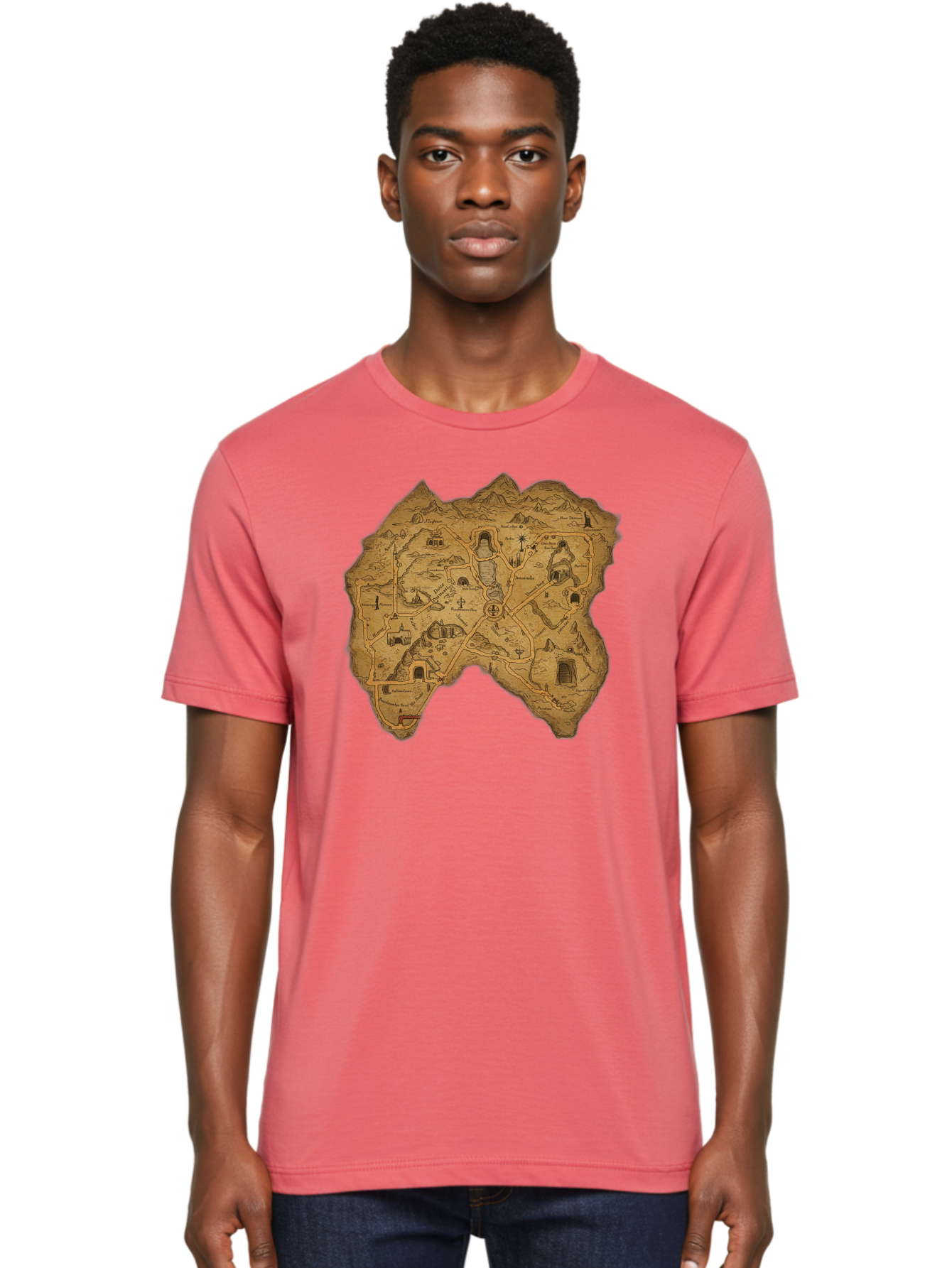 Treasure-Map Men'S Graphic Tee, 100% Cotton, Comfortable Casual Summer Wear, Machine Washable, Vintage Camera, Old Camera, Antique Camera, Black Camera, Classic Photography, Photography Equipment, Nostalgic Device, Film Camera, Camera Art Baf602 20