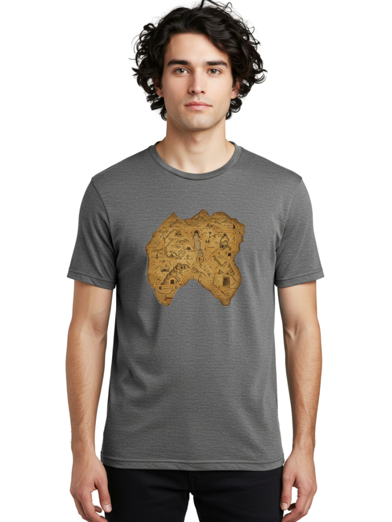 Treasure-Map Men'S Graphic Tee, 100% Cotton, Comfortable Casual Summer Wear, Machine Washable, Vintage Camera, Old Camera, Antique Camera, Black Camera, Classic Photography, Photography Equipment, Nostalgic Device, Film Camera, Camera Art Baf602 28