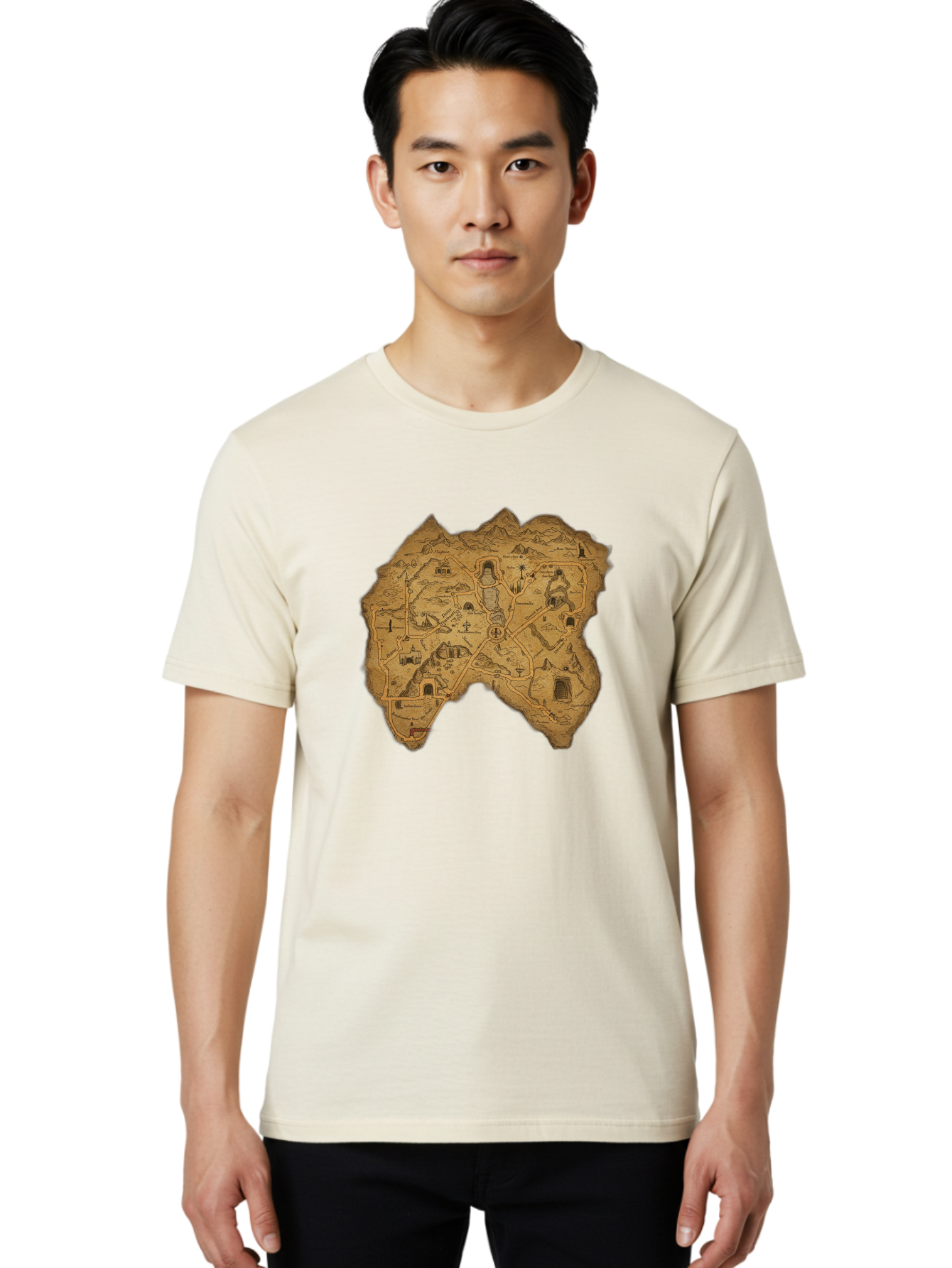 Treasure-Map Men'S Graphic Tee, 100% Cotton, Comfortable Casual Summer Wear, Machine Washable, Vintage Camera, Old Camera, Antique Camera, Black Camera, Classic Photography, Photography Equipment, Nostalgic Device, Film Camera, Camera Art Baf602 22