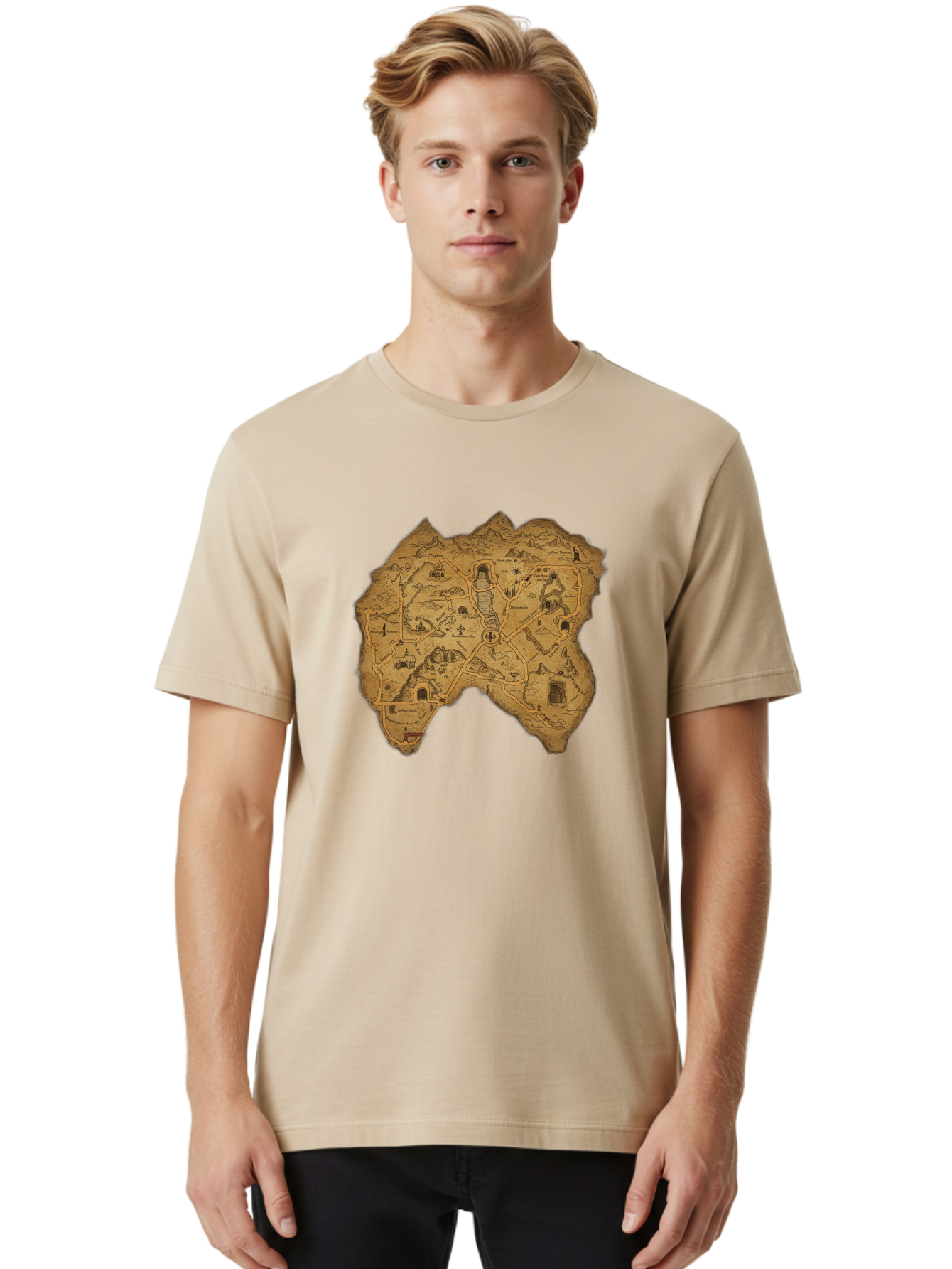 Treasure-Map Men'S Graphic Tee, 100% Cotton, Comfortable Casual Summer Wear, Machine Washable, Vintage Camera, Old Camera, Antique Camera, Black Camera, Classic Photography, Photography Equipment, Nostalgic Device, Film Camera, Camera Art Baf602 10