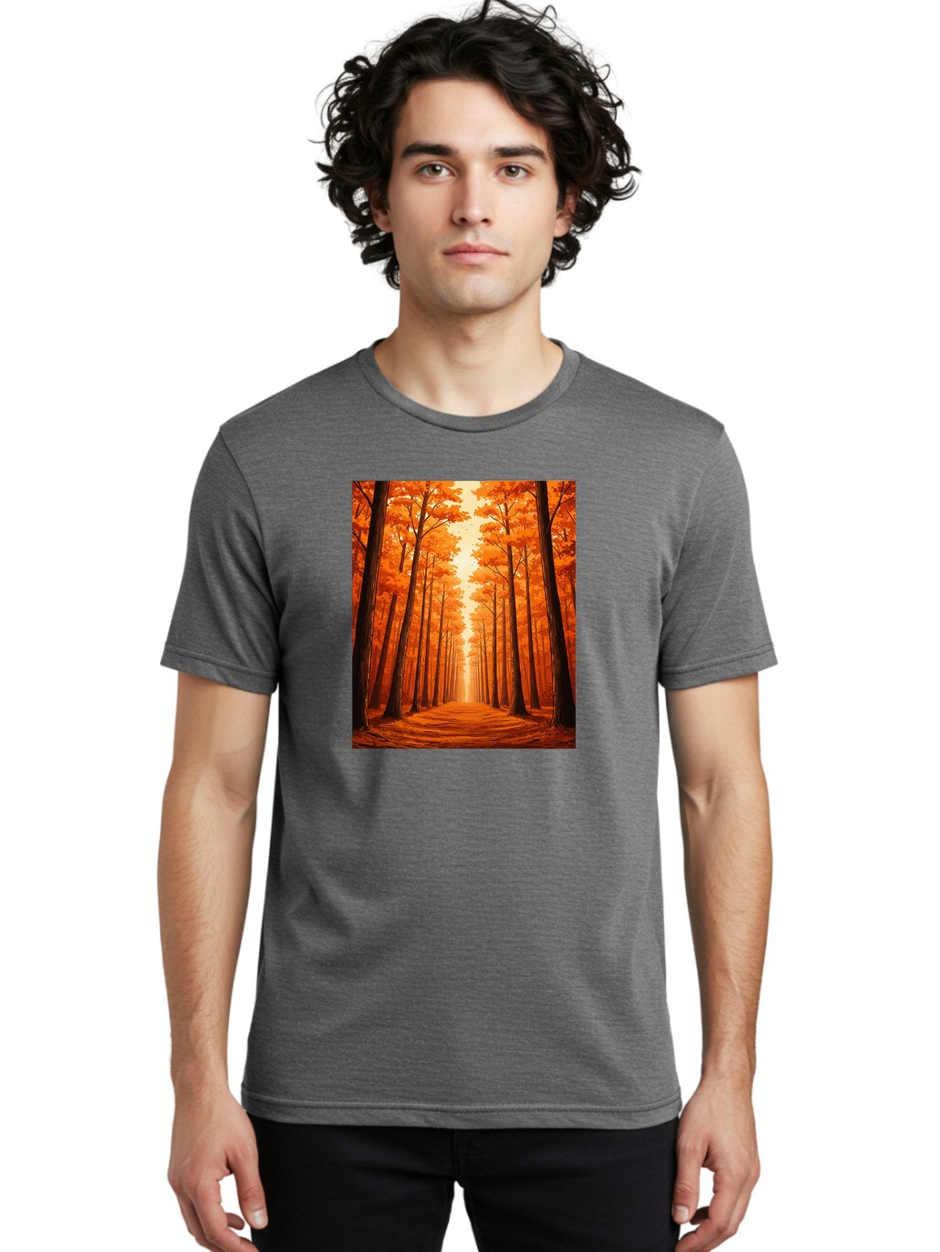 Tree-Lined-Pathway Men'S Graphic Tee, 100% Cotton, Comfortable Casual Summer Wear, Machine Washable, Vintage Camera, Old Camera, Antique Camera, Black Camera, Classic Photography, Photography Equipment, Nostalgic Device, Film Camera, Baf603 20