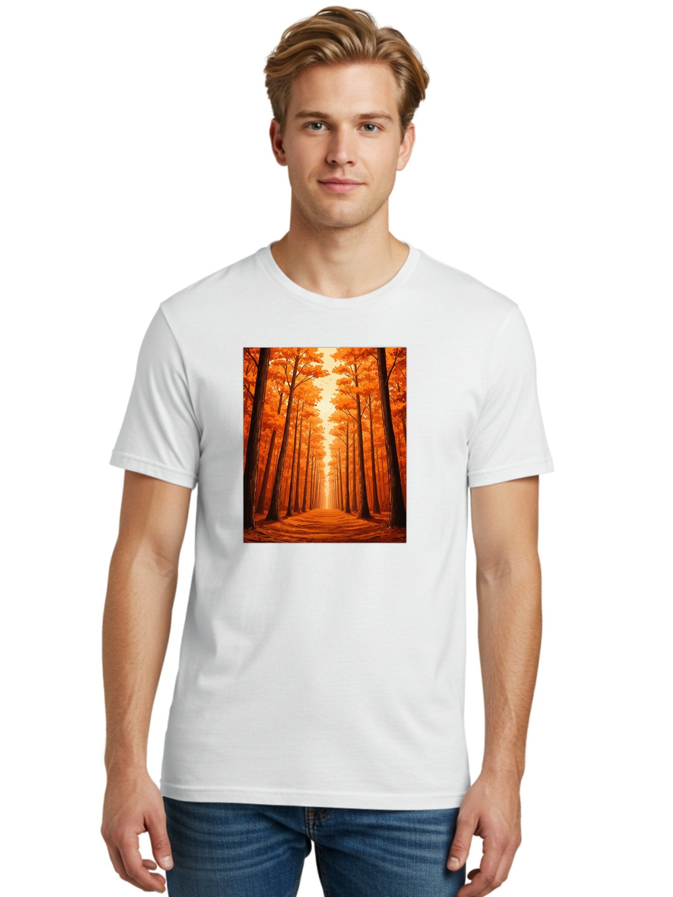 Tree-Lined-Pathway Men'S Graphic Tee, 100% Cotton, Comfortable Casual Summer Wear, Machine Washable, Vintage Camera, Old Camera, Antique Camera, Black Camera, Classic Photography, Photography Equipment, Nostalgic Device, Film Camera, Baf603 17