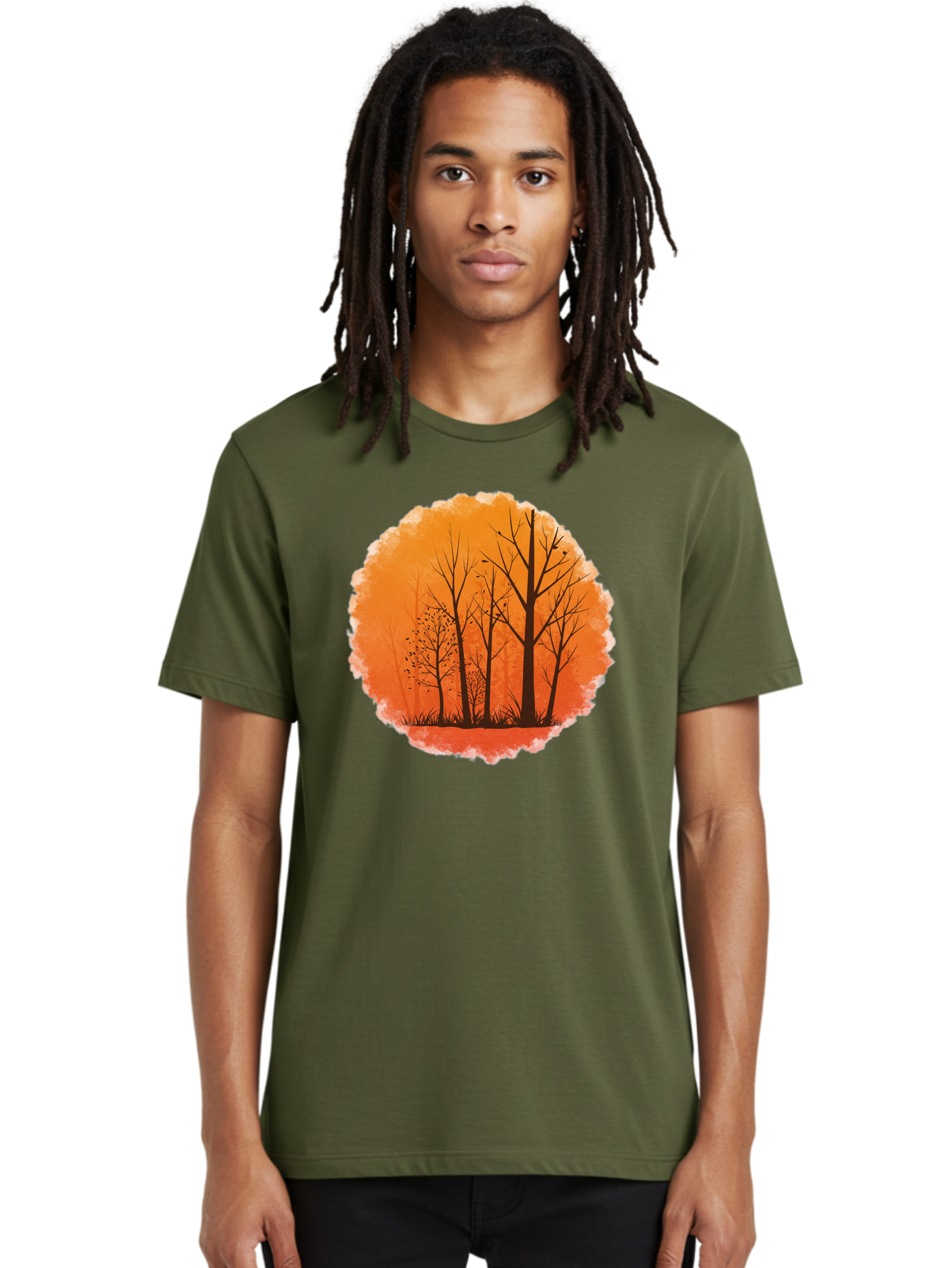 Trees-Silhouette Men'S Graphic Tee, 100% Cotton, Comfortable Casual Summer Wear, Machine Washable, Vintage Camera, Old Camera, Antique Camera, Black Camera, Classic Photography, Photography Equipment, Nostalgic Device, Film Camera, Camera Art Baf605 26