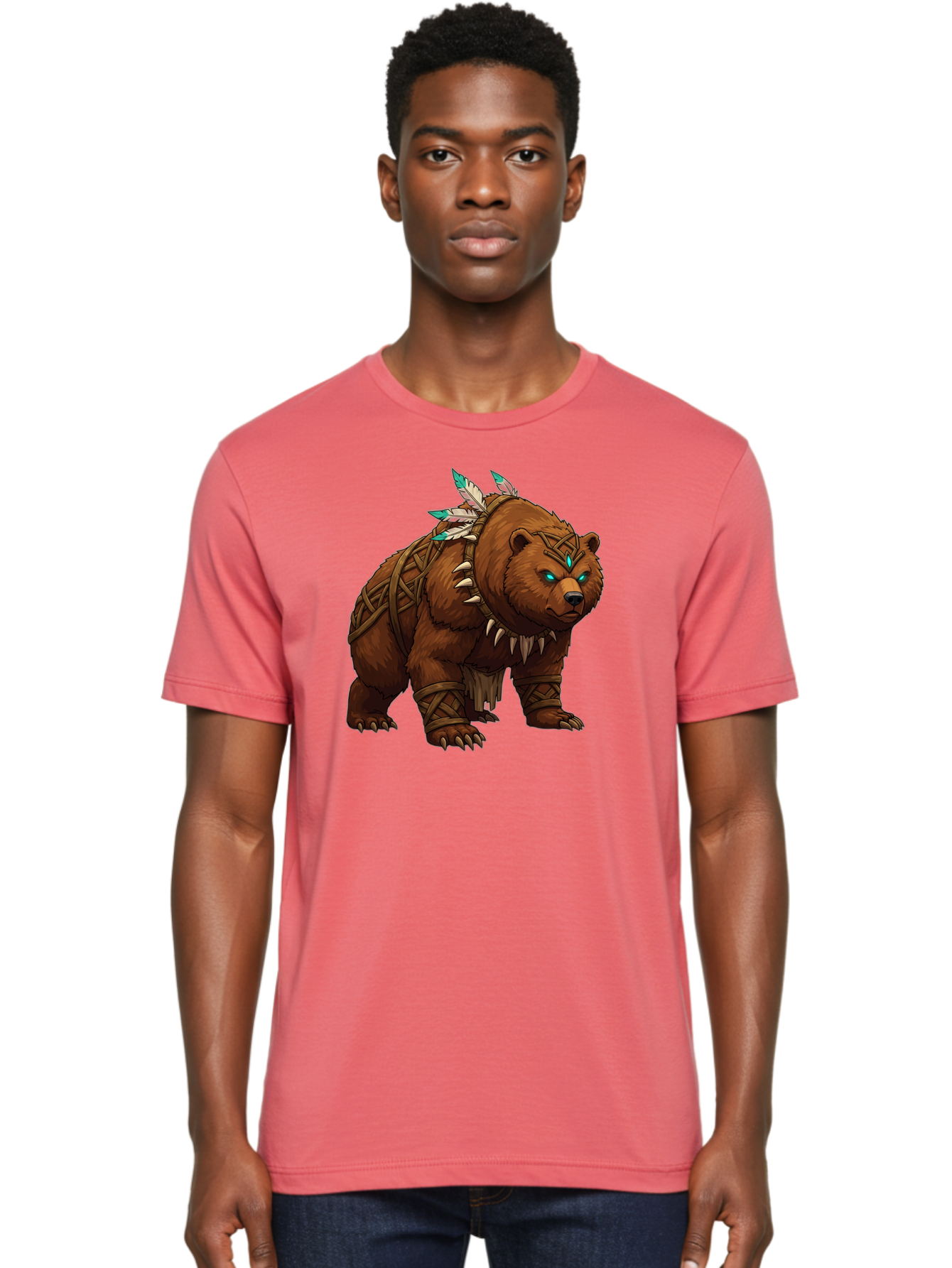 Tribal-Bear Men'S Graphic Tee, 100% Cotton, Comfortable Casual Summer Wear, Machine Washable, Vintage Camera, Old Camera, Antique Camera, Black Camera, Classic Photography, Photography Equipment, Nostalgic Device, Film Camera, Camera Art Baf607 30