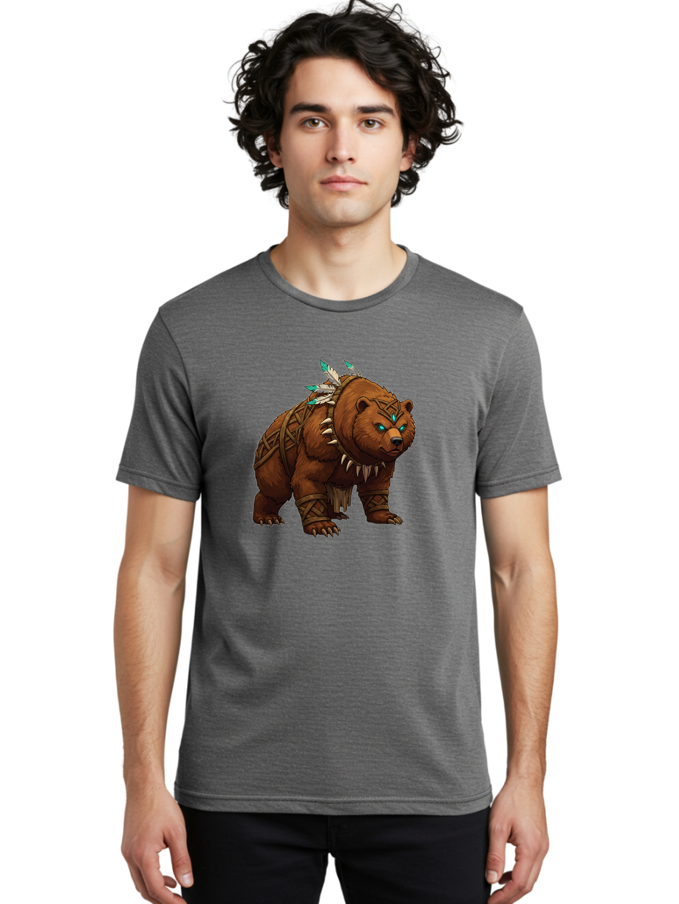 Tribal-Bear Men'S Graphic Tee, 100% Cotton, Comfortable Casual Summer Wear, Machine Washable, Vintage Camera, Old Camera, Antique Camera, Black Camera, Classic Photography, Photography Equipment, Nostalgic Device, Film Camera, Camera Art Baf607 20